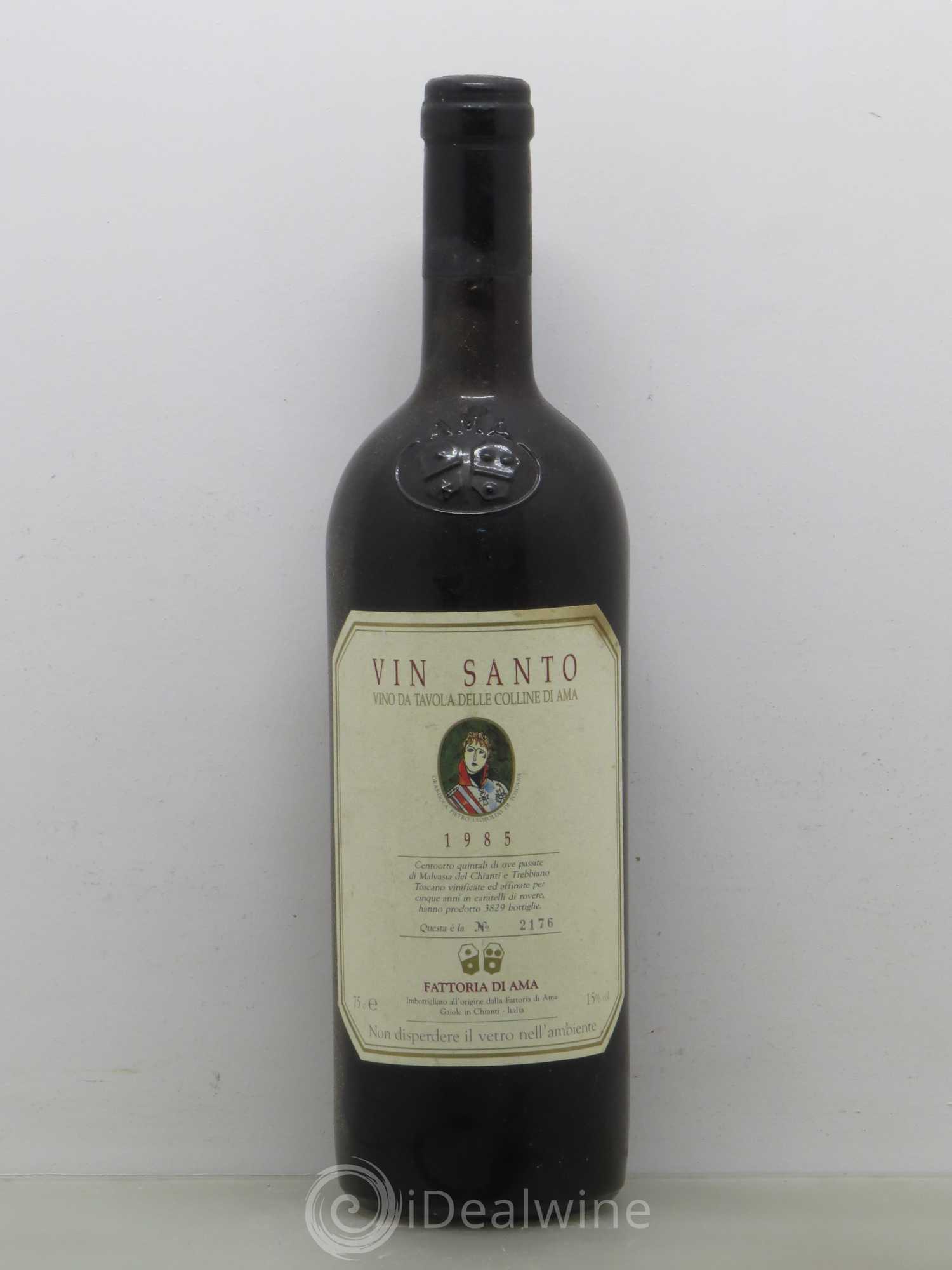 Italie Vin Santo vin de table de la colline di Ama Fattoria di Ama 1985 - Posten von 1 Flasche - 0
