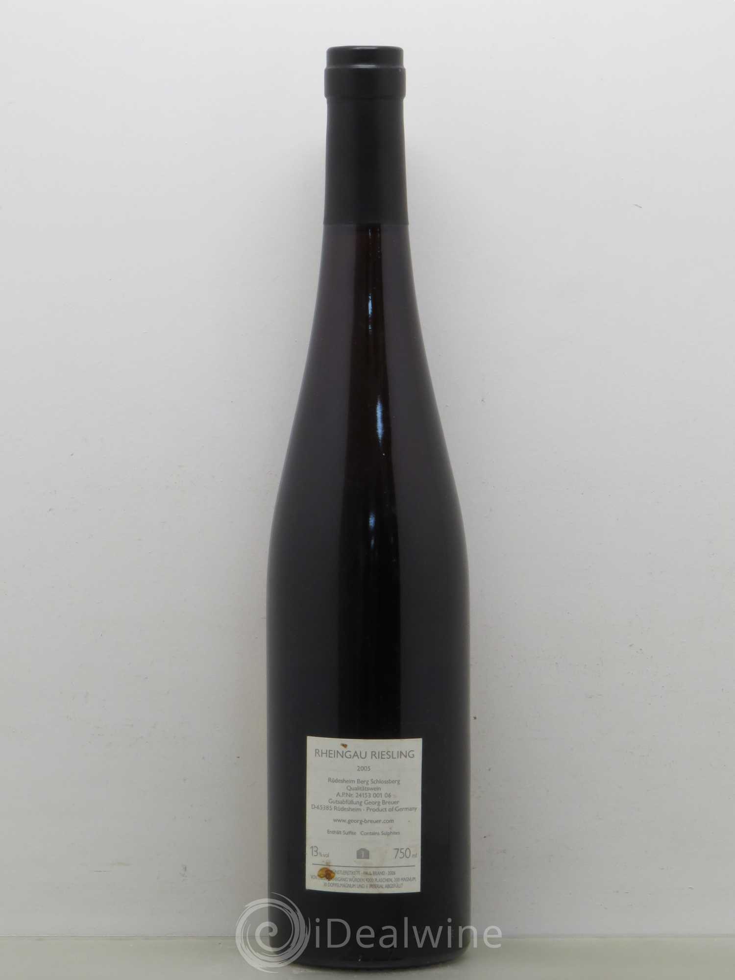 Riesling Berg Schlossberg Rüdesheimer Georg Breuer 2005 - Posten von 1 Flasche - 1