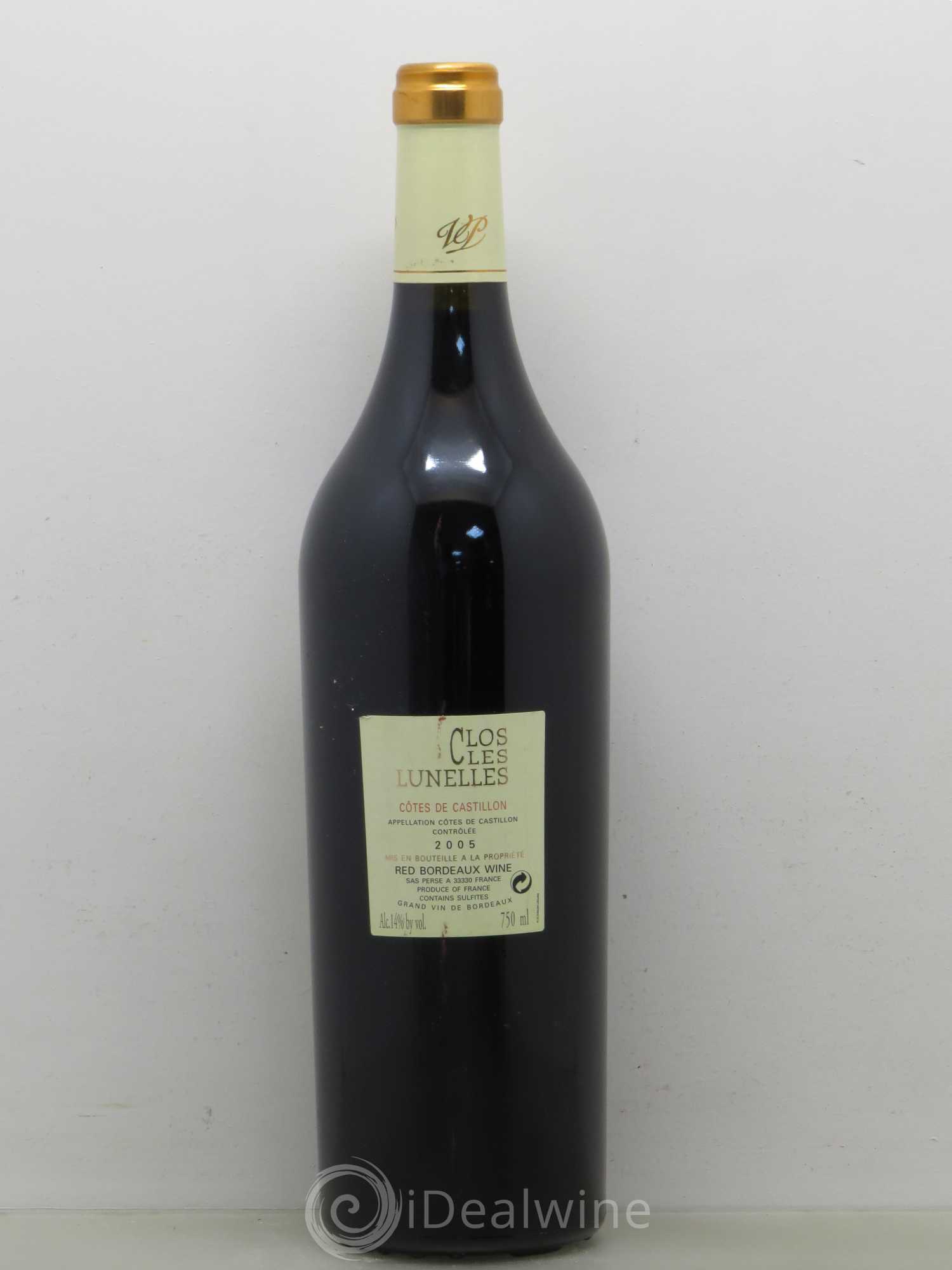 Clos Lunelles 2005 - Lot de 1 bouteille - 1