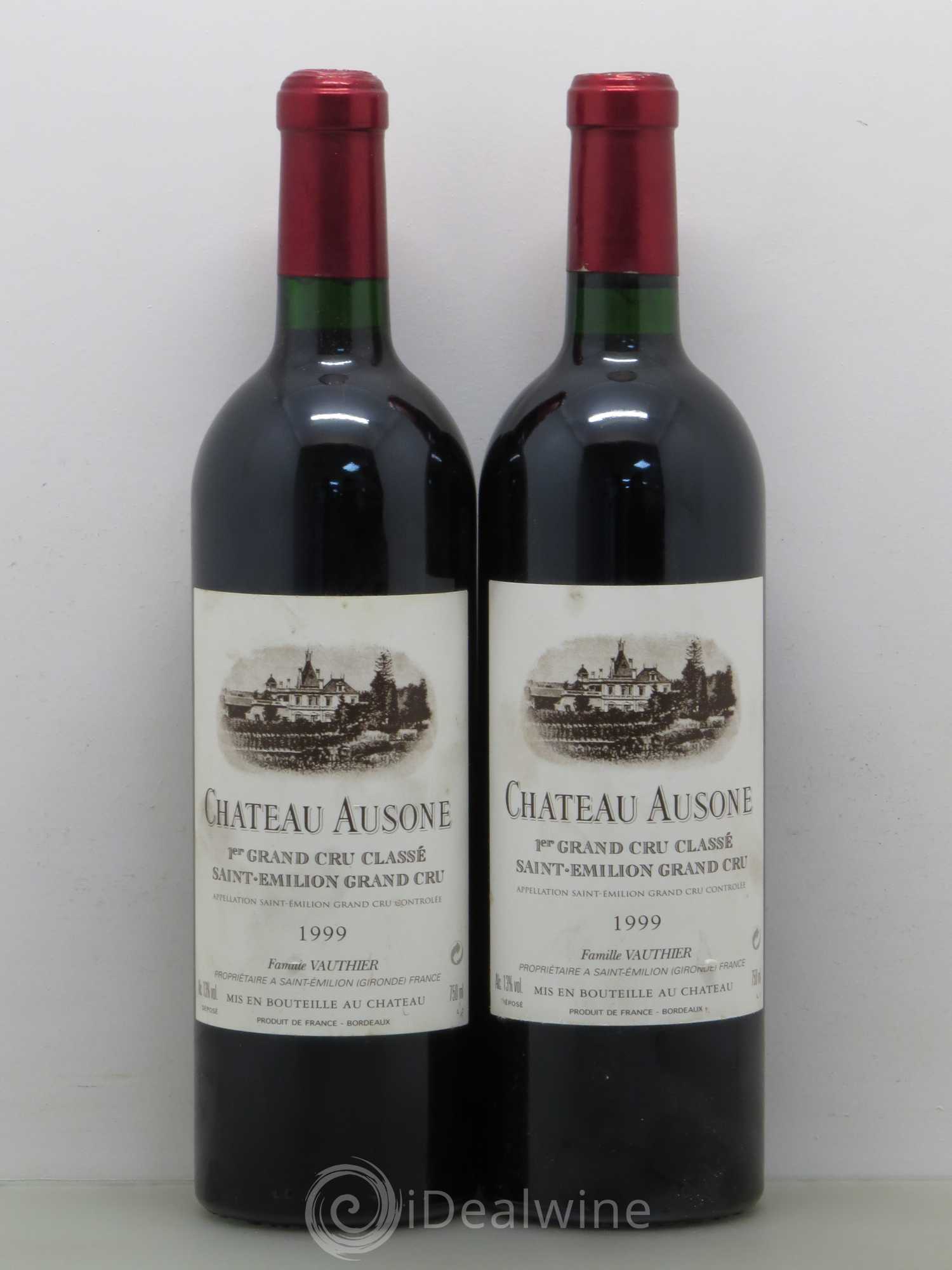 Château Ausone 1er Grand Cru Classé A 1999 - Lot de 2 bouteilles - 0