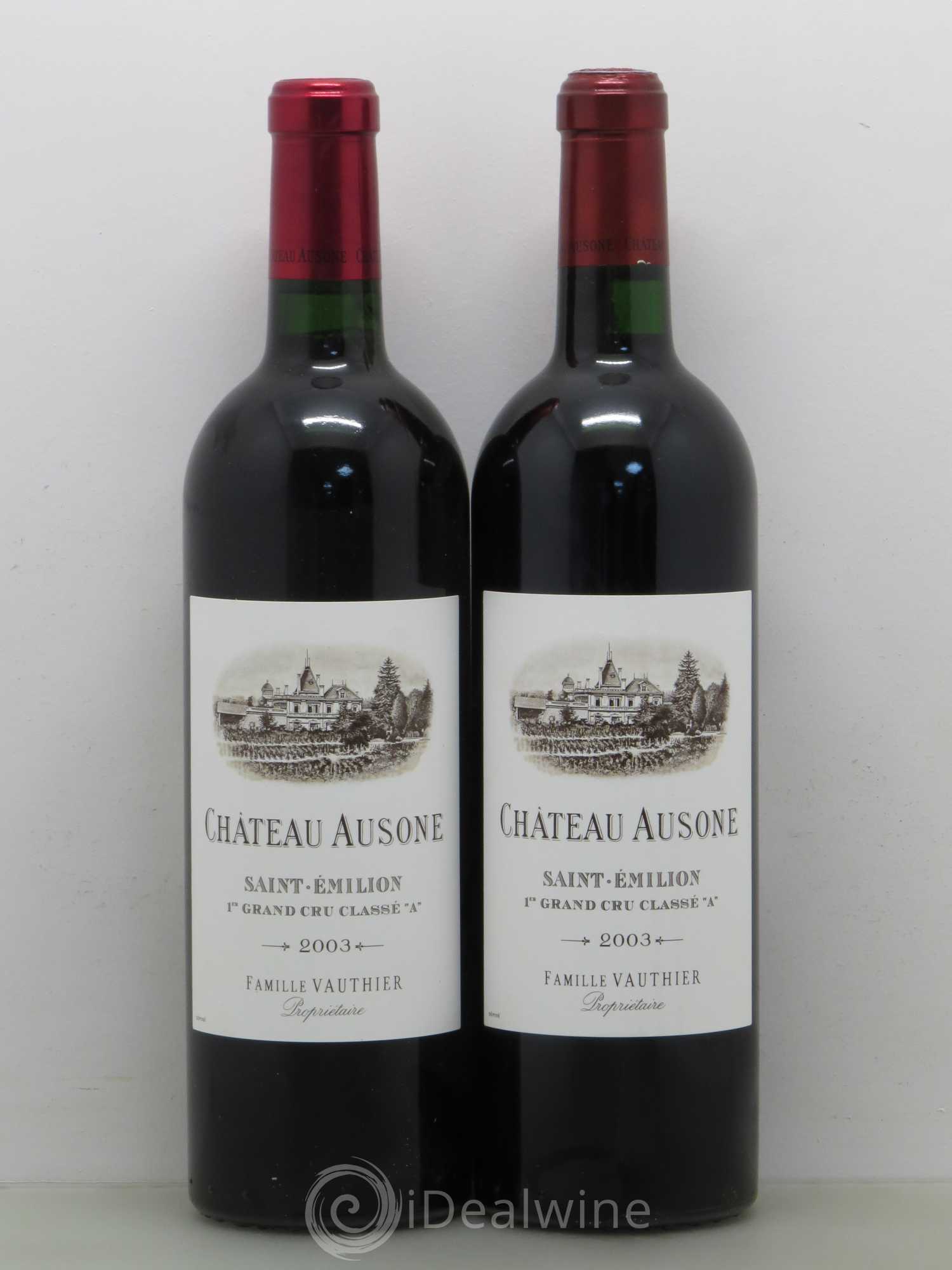 Château Ausone 1er Grand Cru Classé A 2003 - Lot de 2 bouteilles - 0