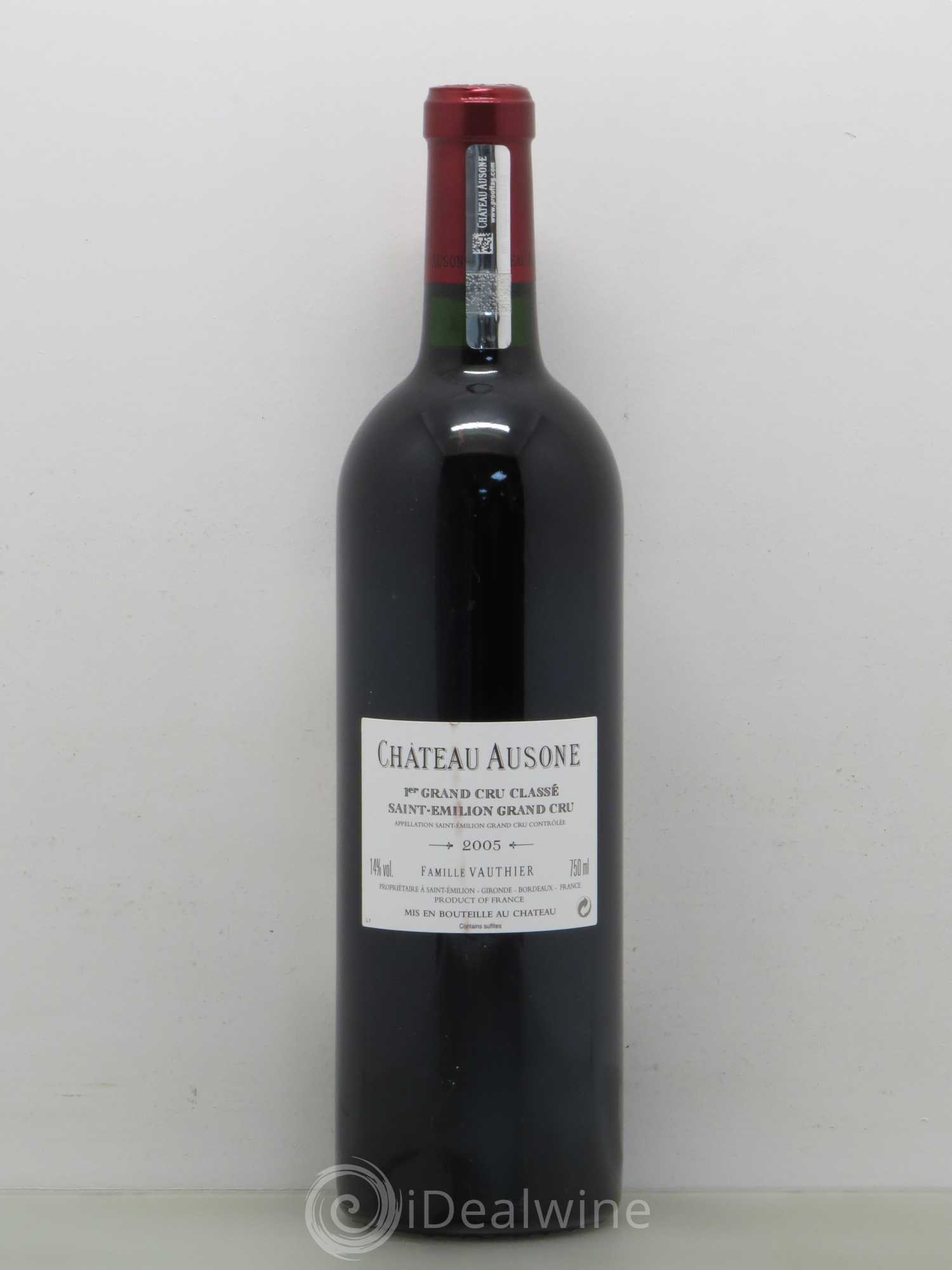 Château Ausone 1er Grand Cru Classé A 2005 - Lot de 1 bouteille - 1