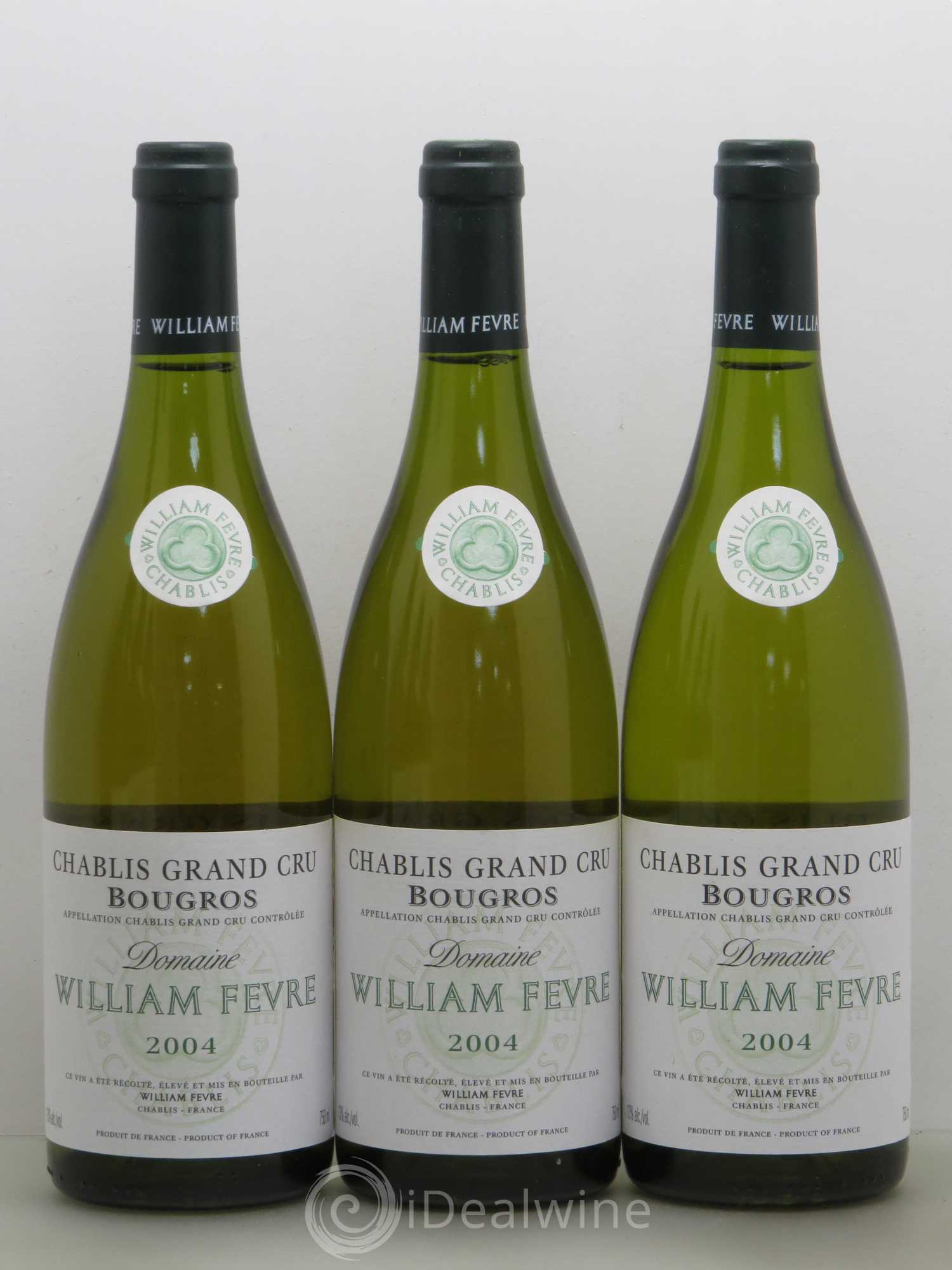 Chablis Grand Cru Bougros William Fèvre 2004 - Lot de 6 bouteilles - 1
