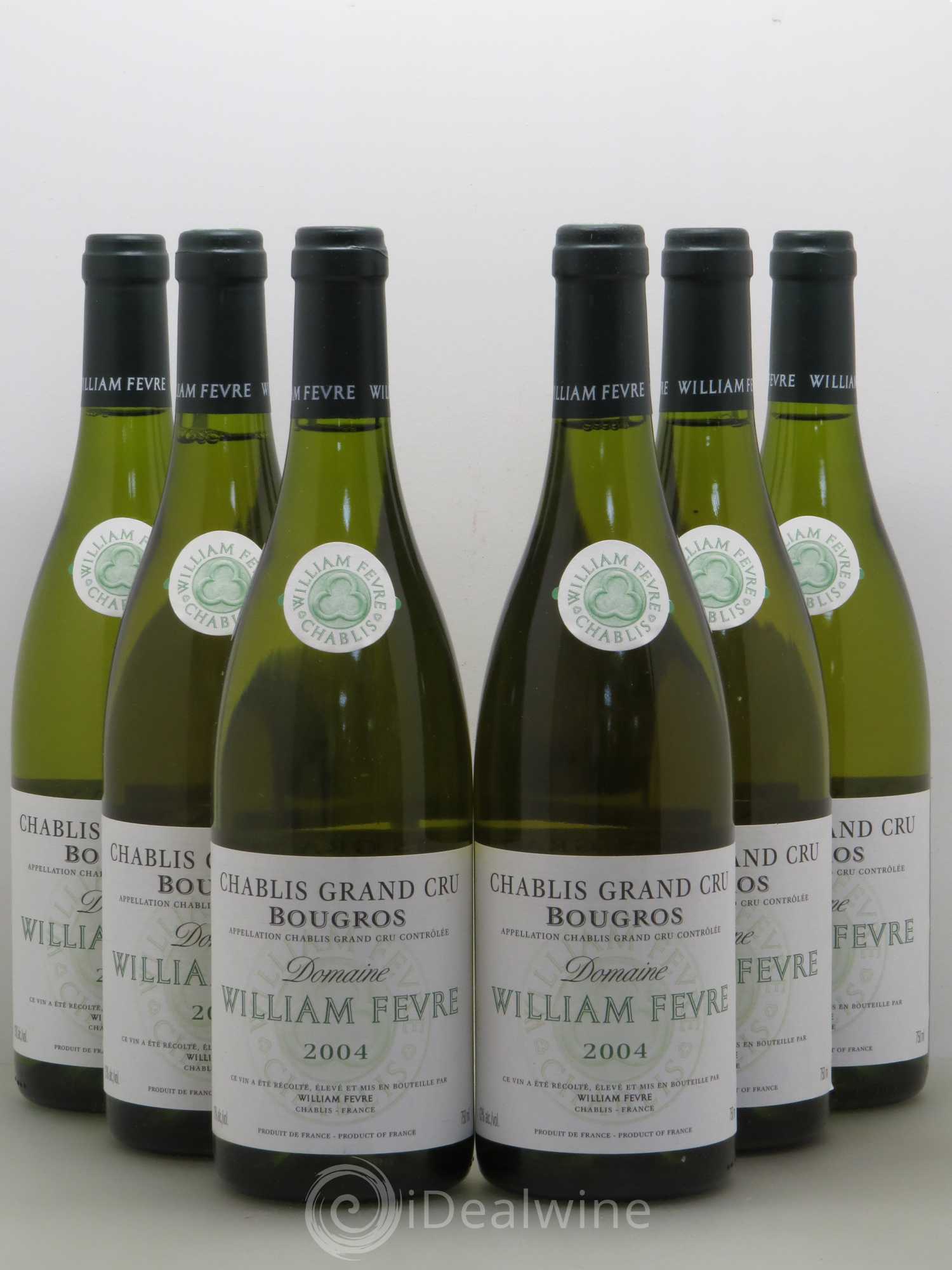 Chablis Grand Cru Bougros William Fèvre 2004 - Lot de 6 bouteilles - 0