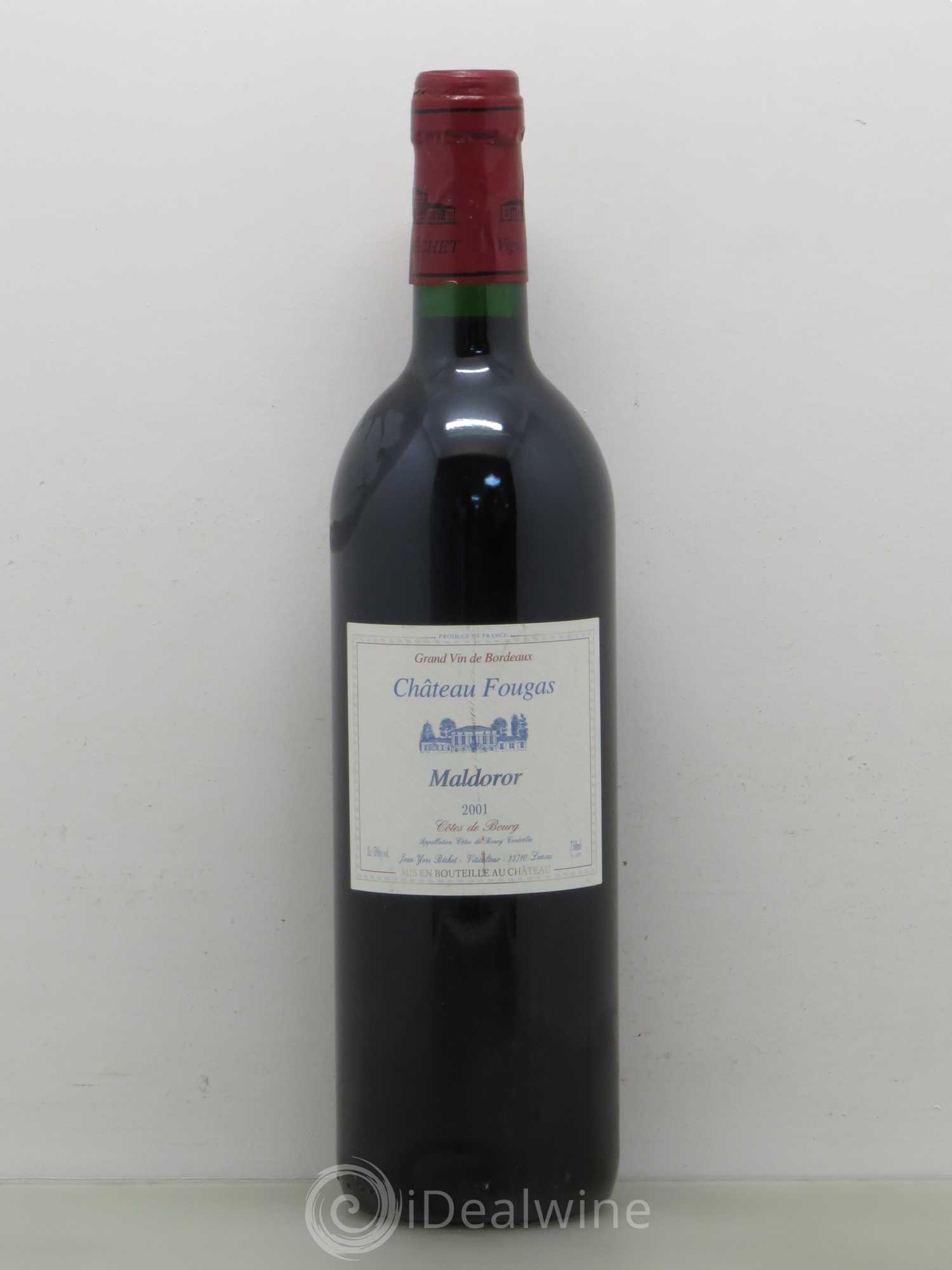 Château Fougas Maldoror 2001 - Lot de 1 bouteille - 0