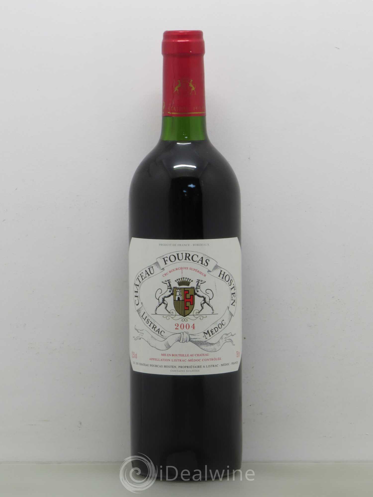 Château Fourcas Hosten Cru Bourgeois 2004 - Lot de 1 bouteille - 0