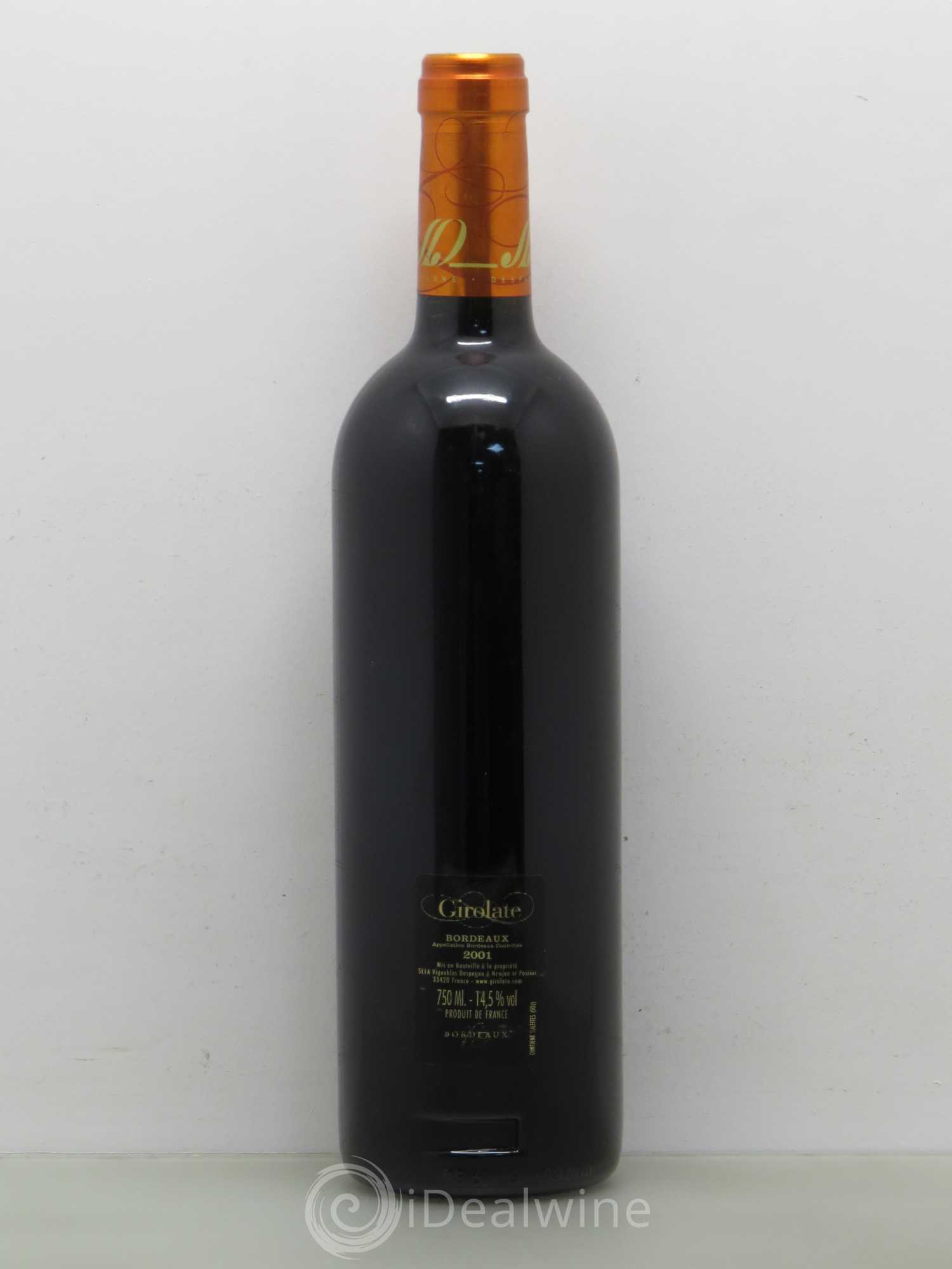 Bordeaux Girolate Superieur 2001 - Posten von 1 Flasche - 1
