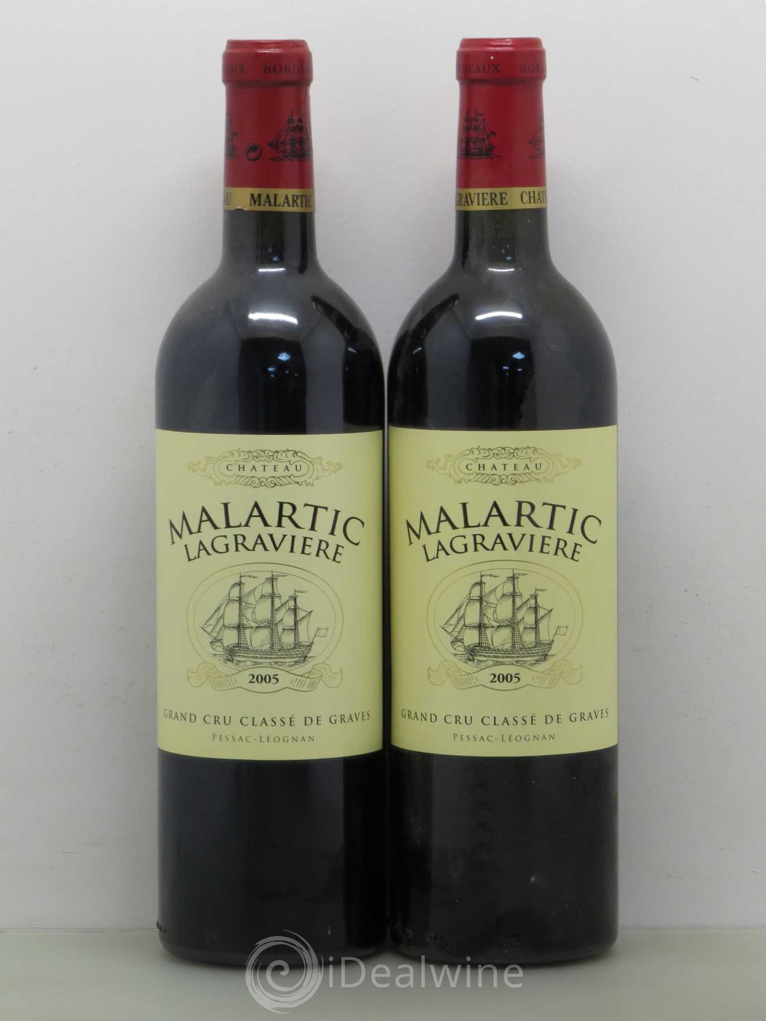 Château Malartic-Lagravière Cru Classé de Graves 2005 - Lot de 2 bouteilles - 0