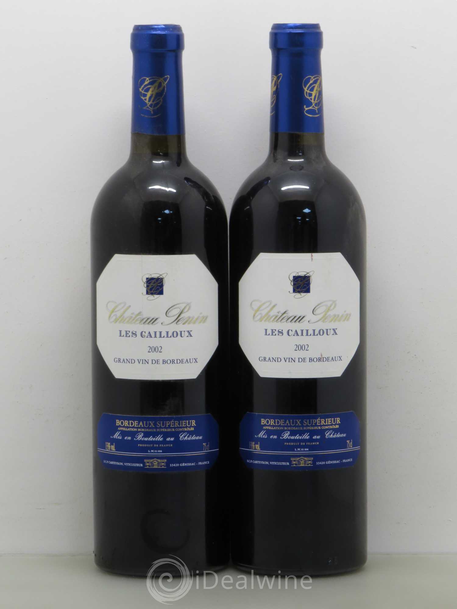 Bordeaux Penin Les Cailloux 2002 - Posten von 2 Flaschen - 0