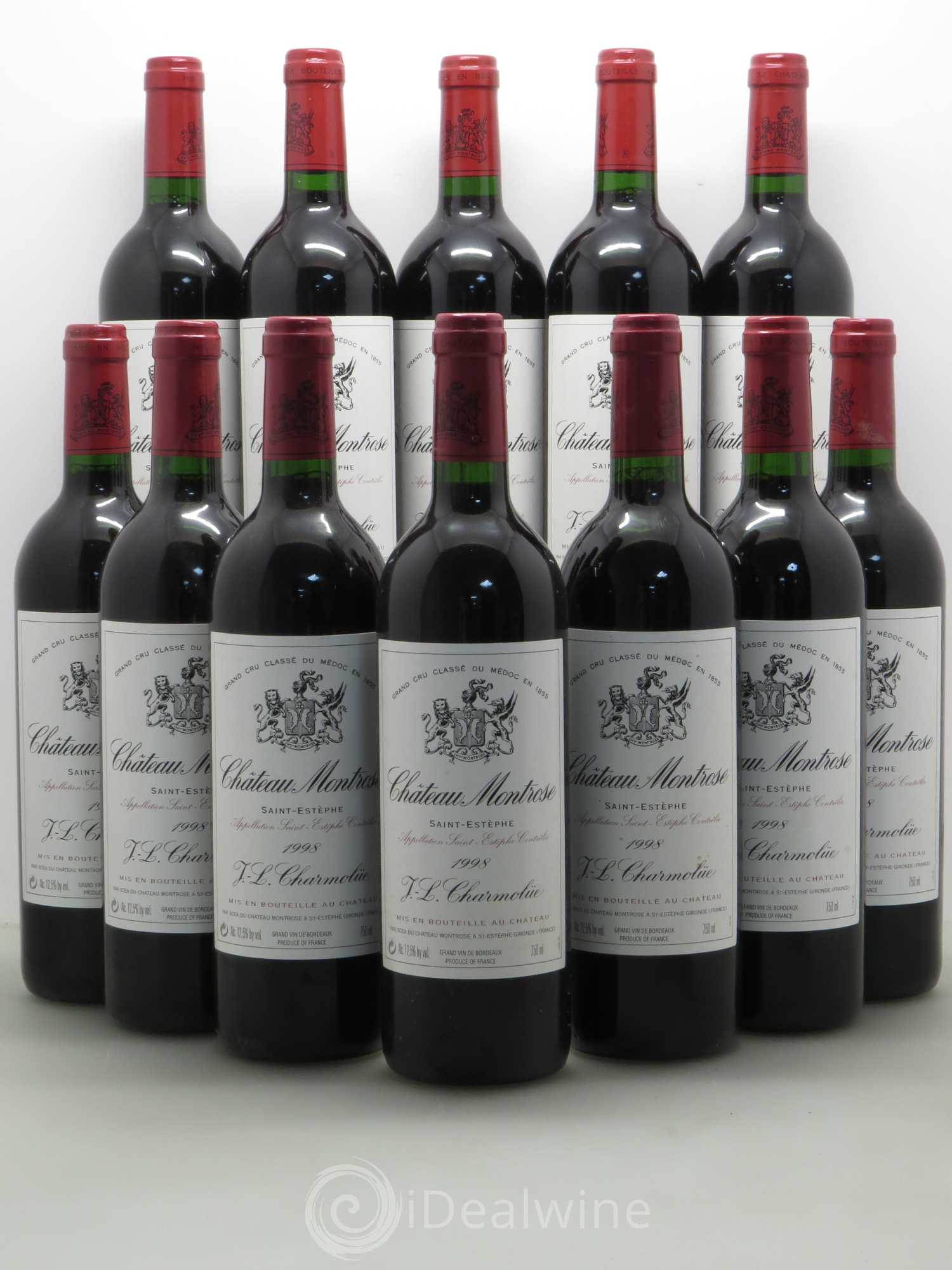 Château Montrose 2ème Grand Cru Classé 1998 - Lot de 12 bouteilles - 0