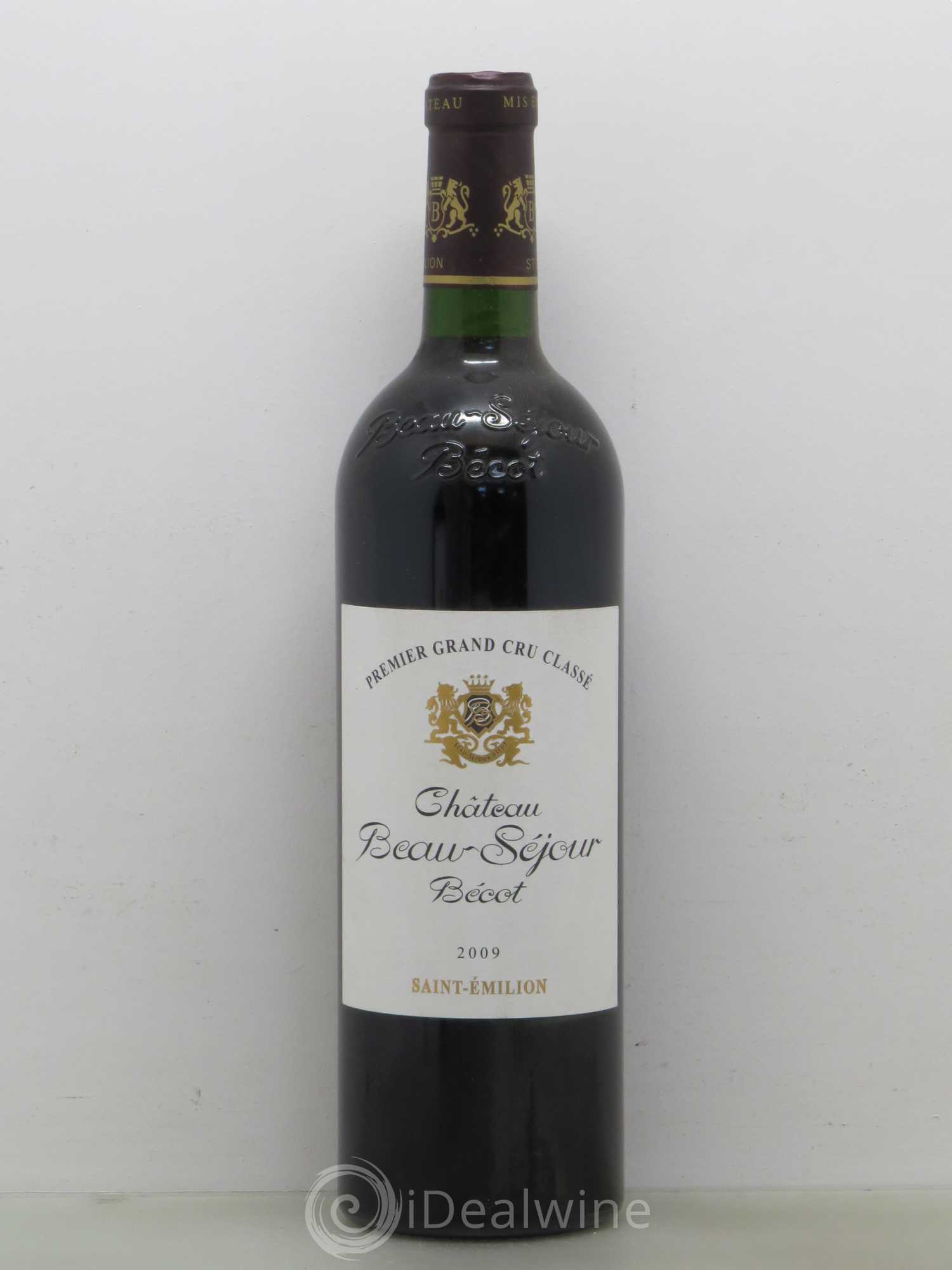 Château Beau-Séjour Bécot 1er Grand Cru Classé B 2009 - Lot de 1 bouteille - 0