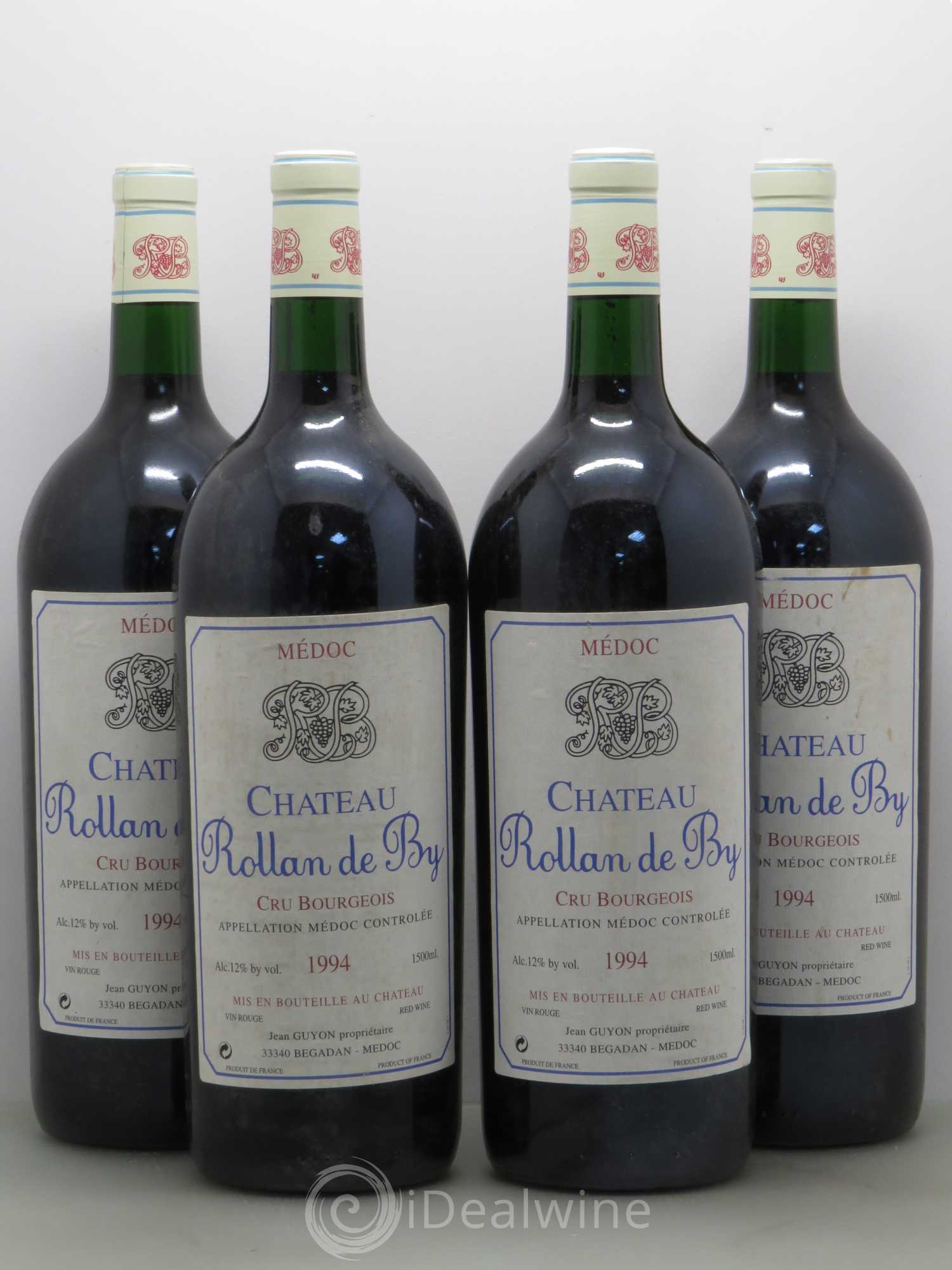 Château Rollan de By Cru Bourgeois 1994 - Lot de 4 magnums - 0