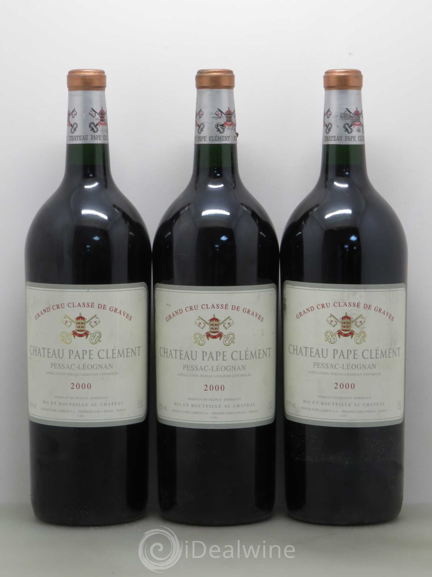 Château Pape Clément Cru Classé de Graves 2000 - Lot de 3 magnums - 0