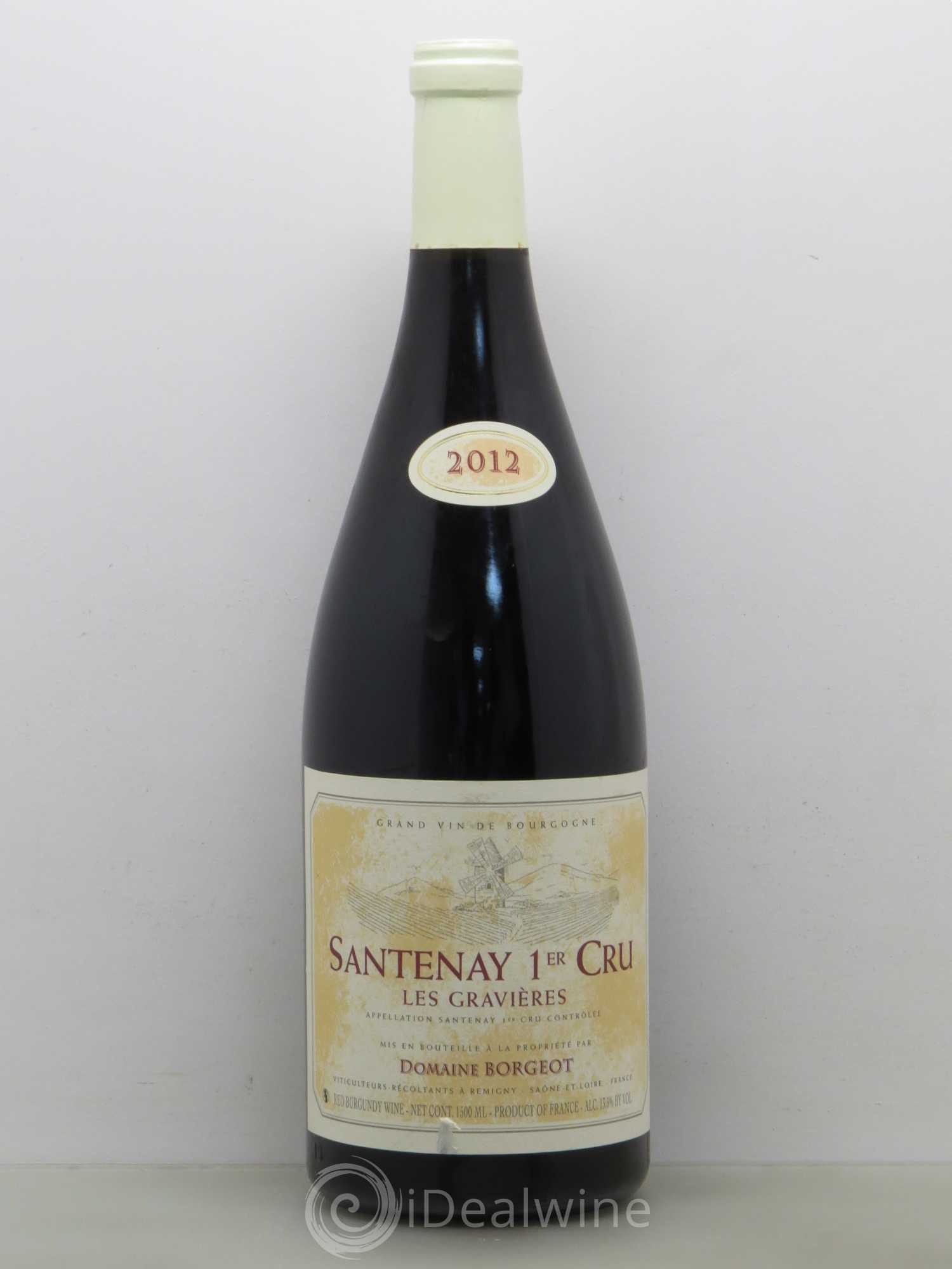 Santenay 1er Cru Les Gravieres Borgeot 2012 - Posten von 1 Magnum - 0