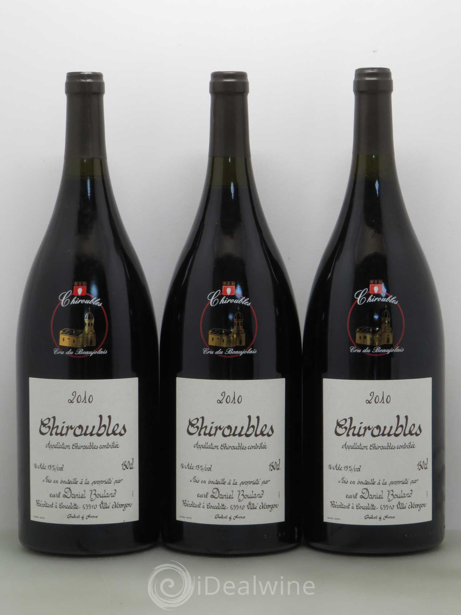 Chiroubles Daniel Bouland (Domaine) 2010 - Lot de 3 magnums - 0