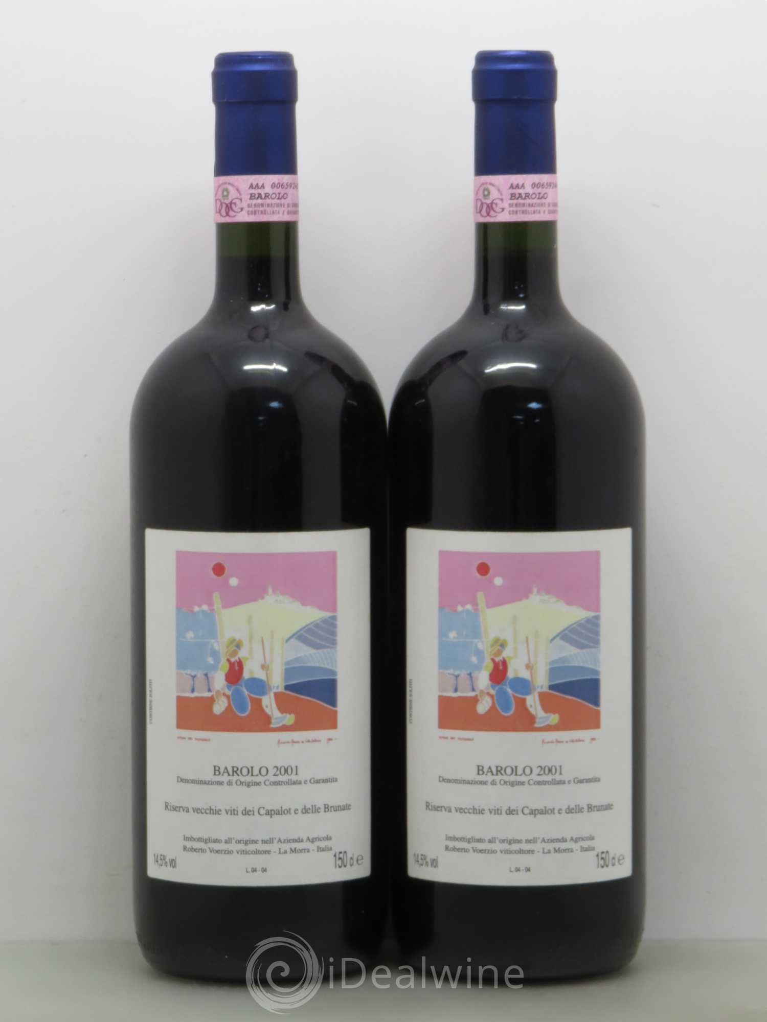 Barolo DOCG Riserva Vecchie Viti dei Capalot e delle Brunate Roberto Voerzio 2001 - Lot de 2 magnums - 0