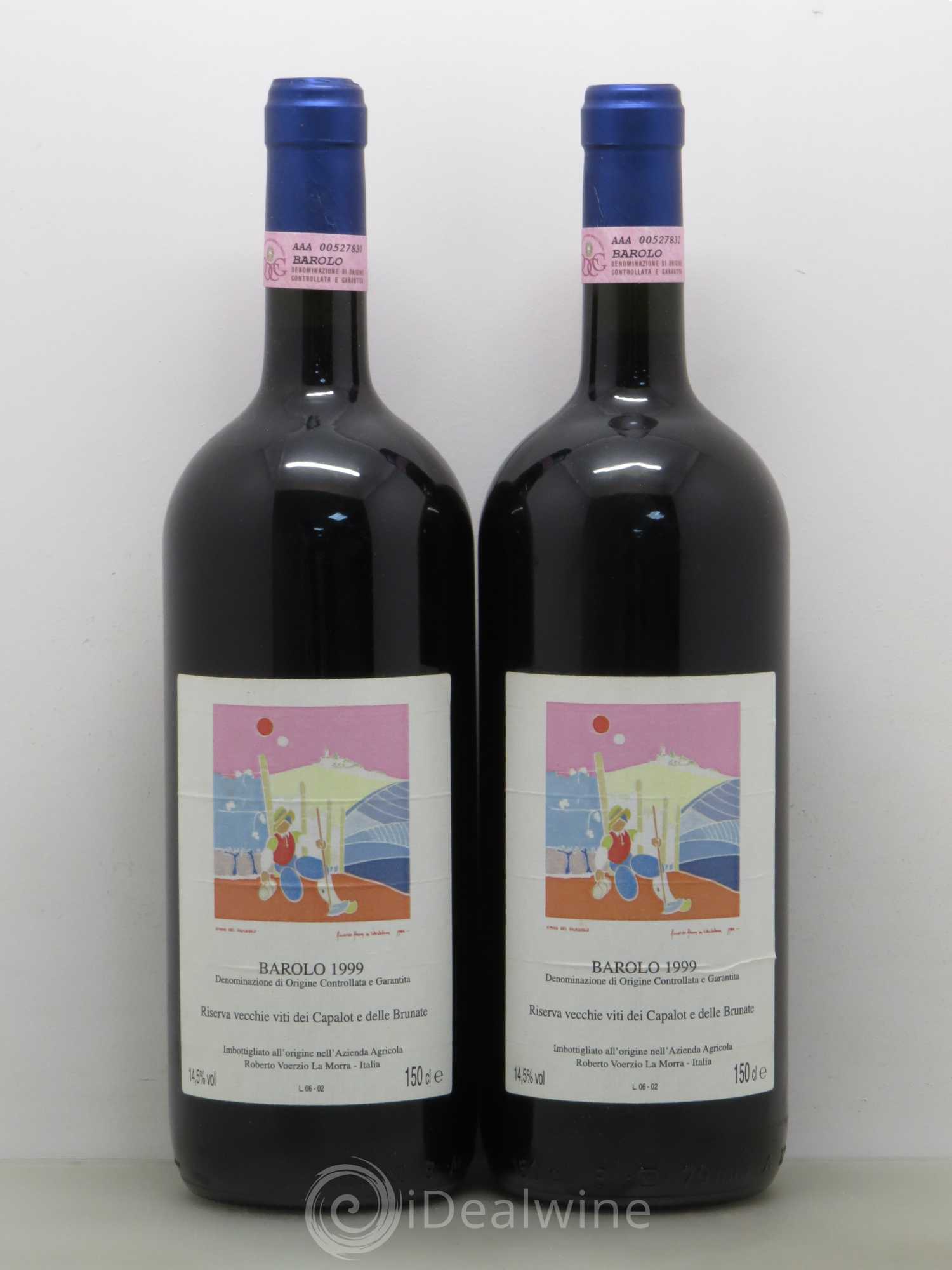 Barolo DOCG Riserva Vecchie Viti dei Capalot e delle Brunate Roberto Voerzio 1999 - Lot de 2 magnums - 0