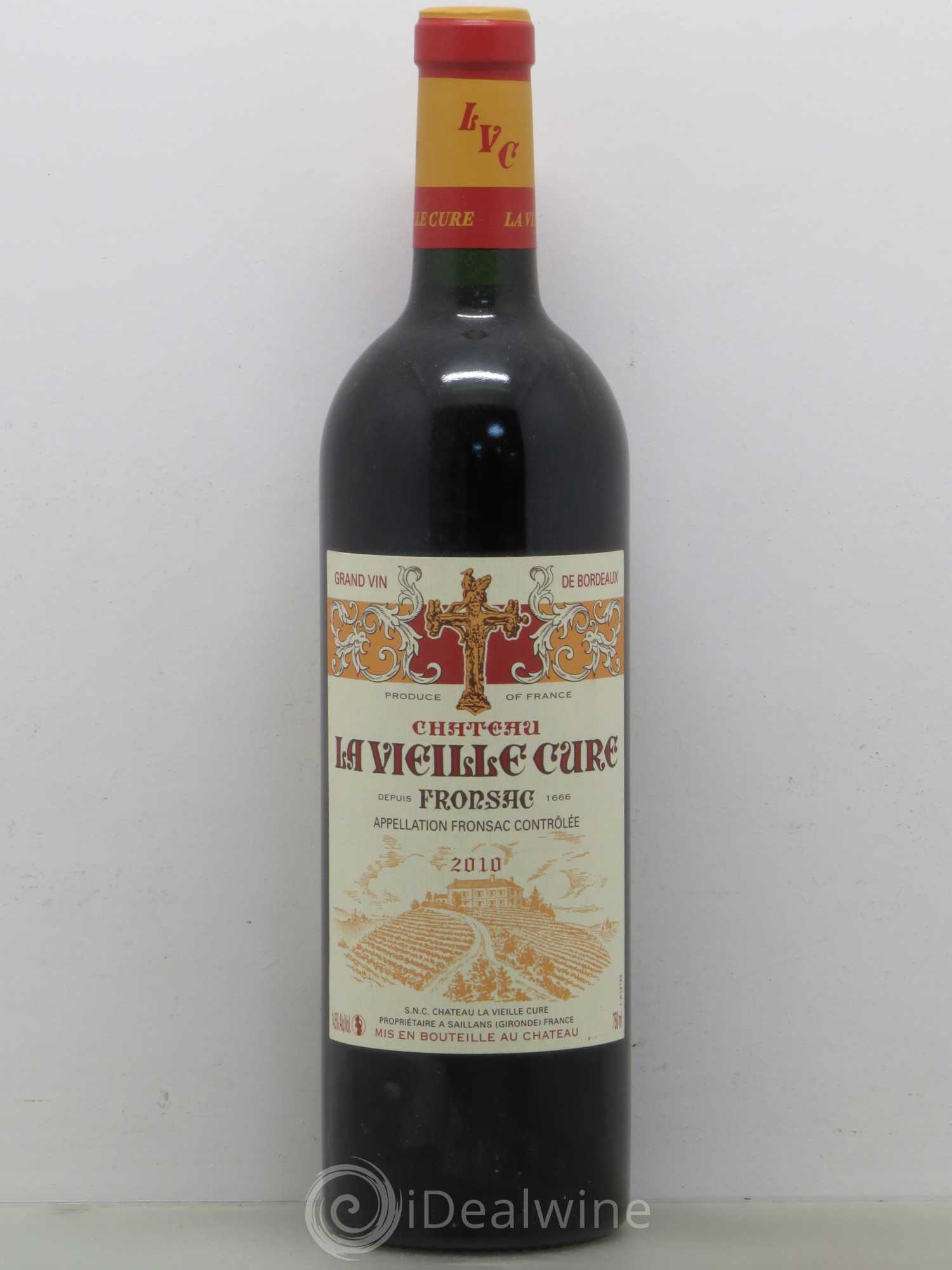 Château La Vieille Cure 2010 - Lot de 1 bouteille - 0