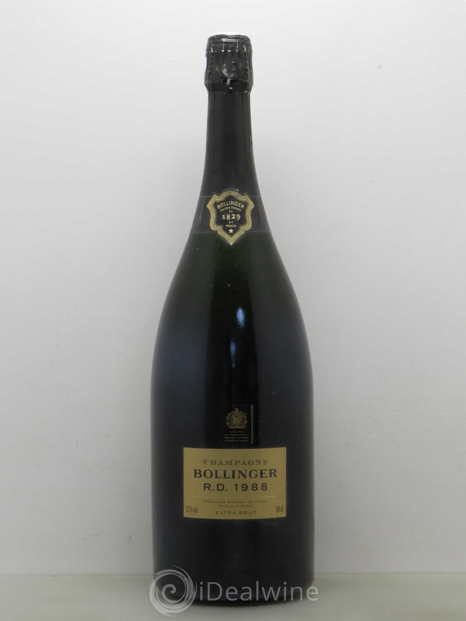R.D. Extra-Brut Bollinger Dégorgée en juillet 2001 1988 - Lot de 1 magnum - 0