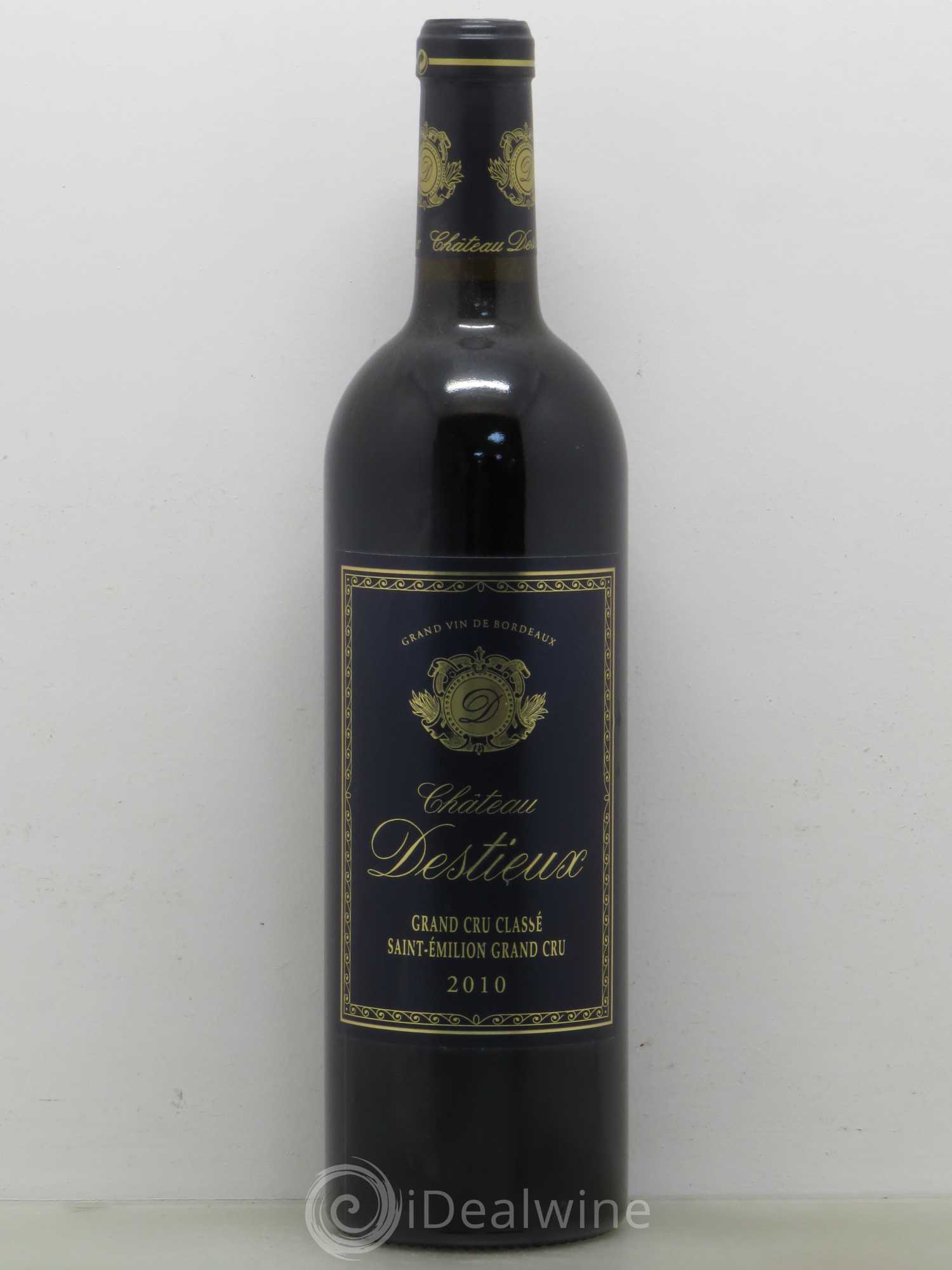 Château Destieux Grand Cru Classé 2010 - Lot de 1 bouteille - 0