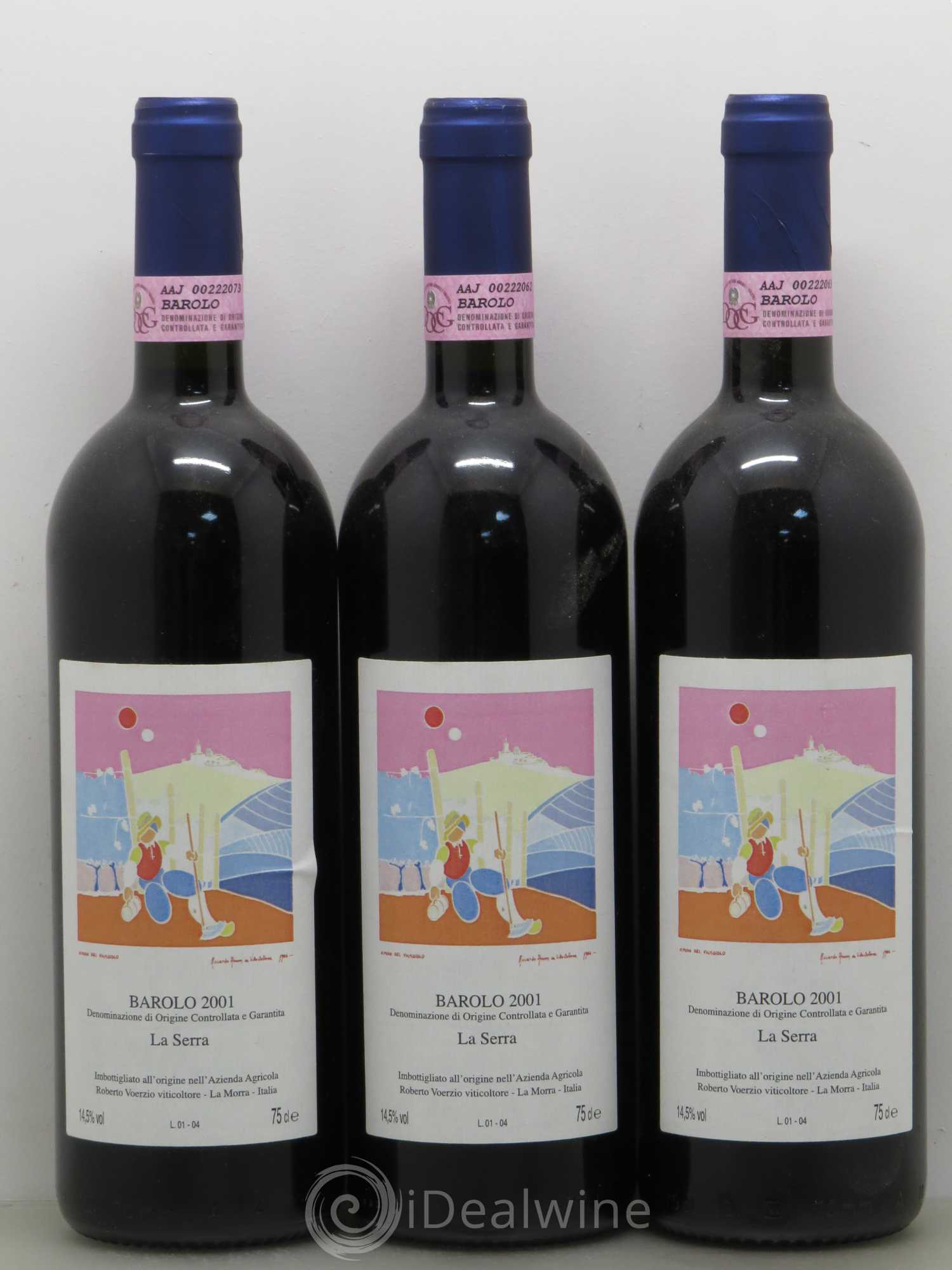 Barolo DOCG La Serra Roberto Voerzio 2001 - Lot de 6 bouteilles - 1