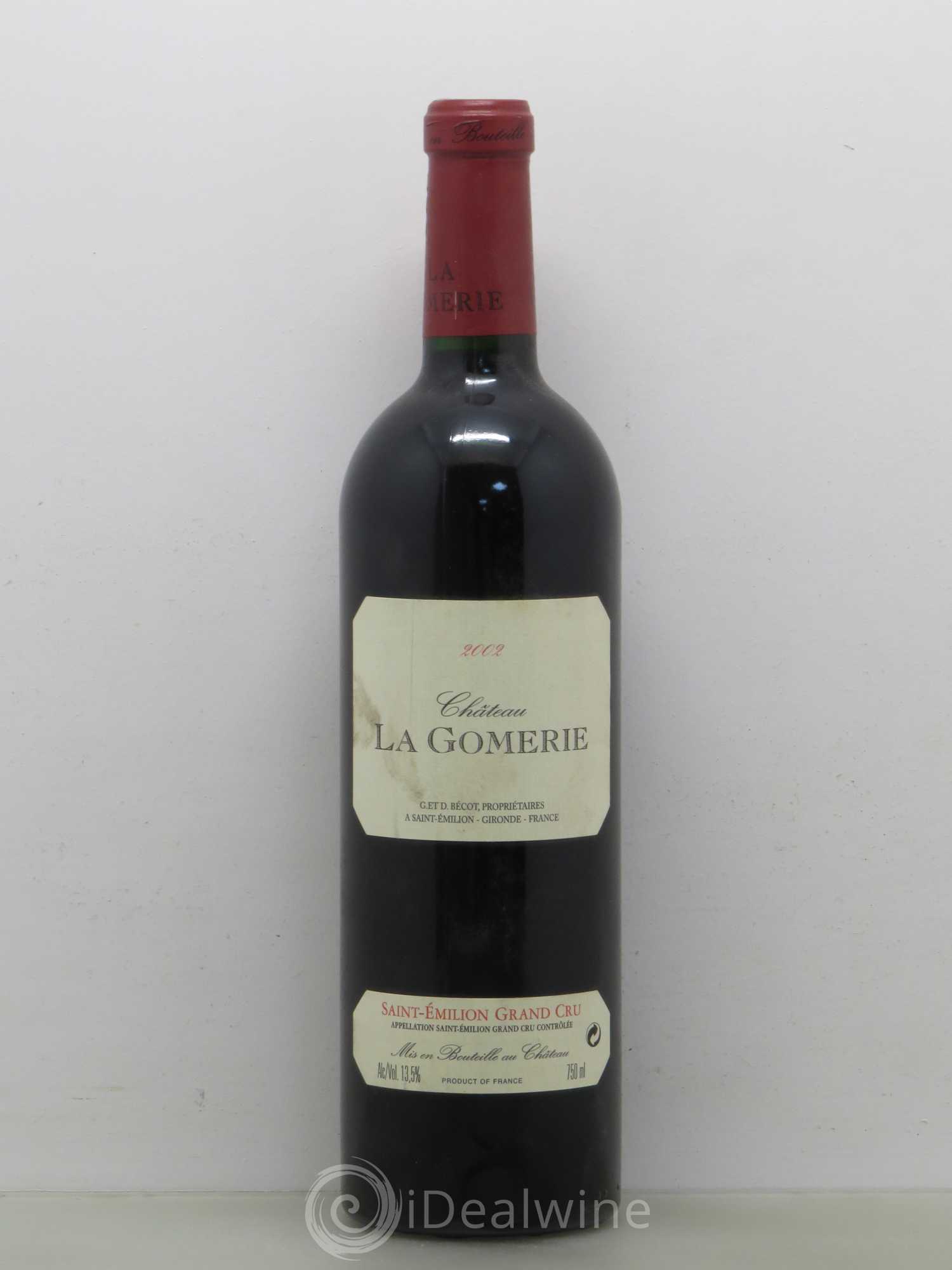 Château La Gomerie 2002 - Lot de 1 bouteille - 0