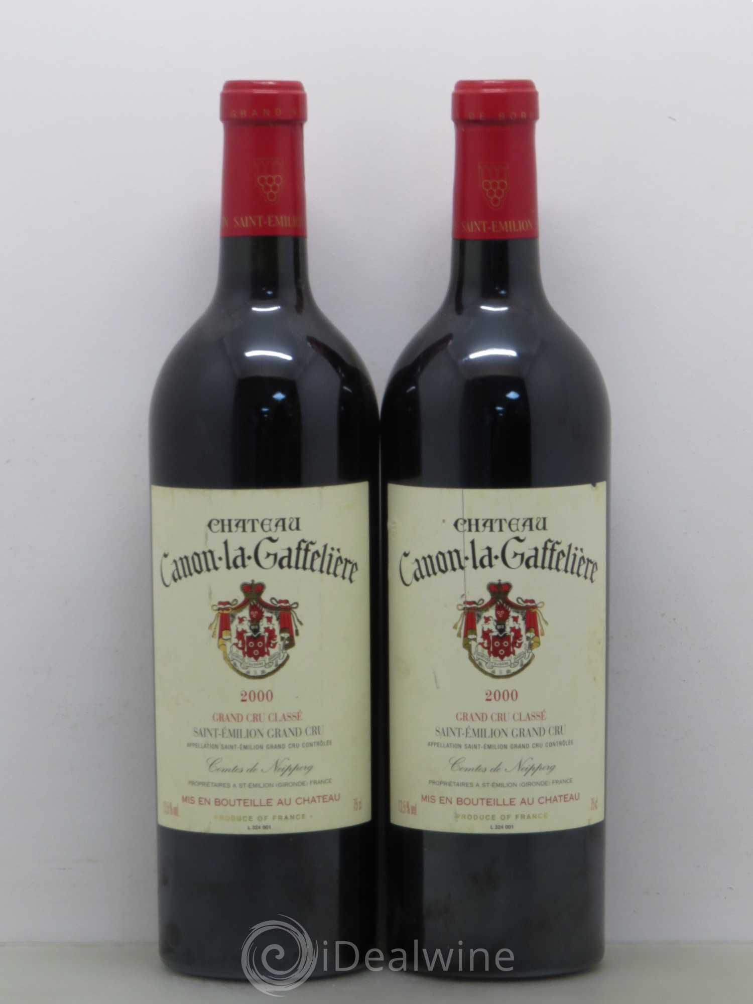Château Canon la Gaffelière 1er Grand Cru Classé B 2000 - Lot de 2 bouteilles - 0