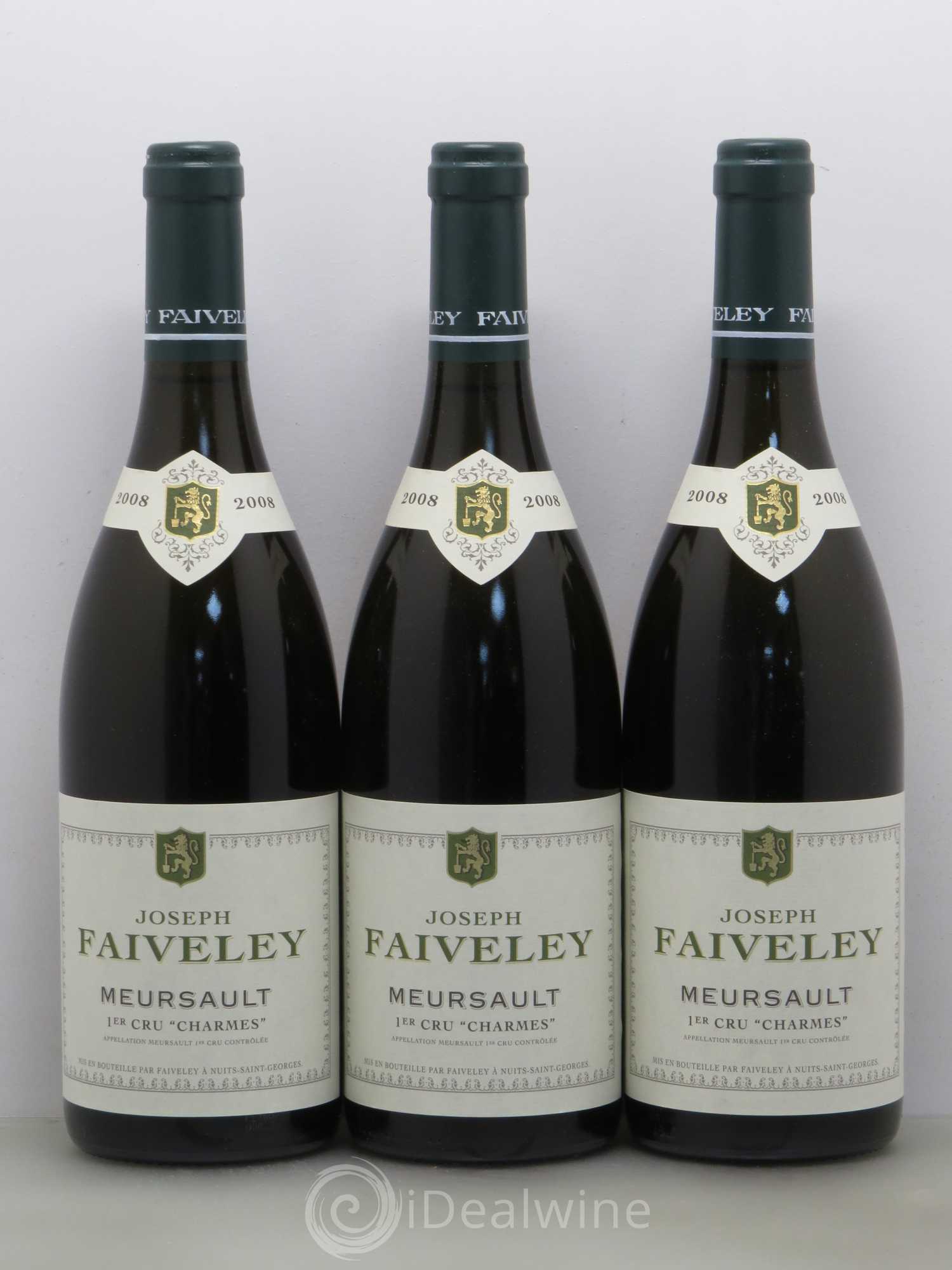 Meursault 1er Cru Charmes Faiveley 2008 - Posten von 6 Flaschen - 2