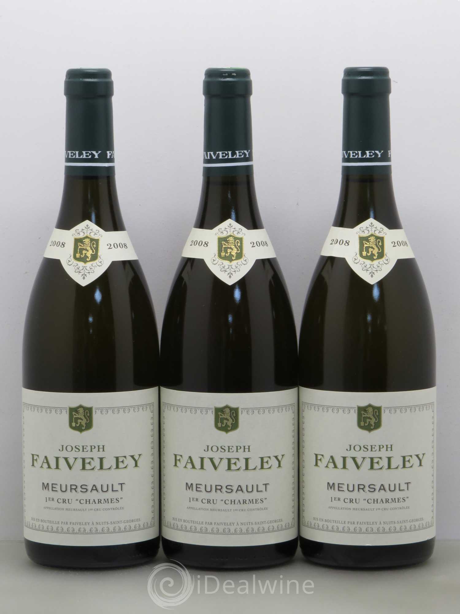 Meursault 1er Cru Charmes Faiveley 2008 - Posten von 3 Flaschen - 0