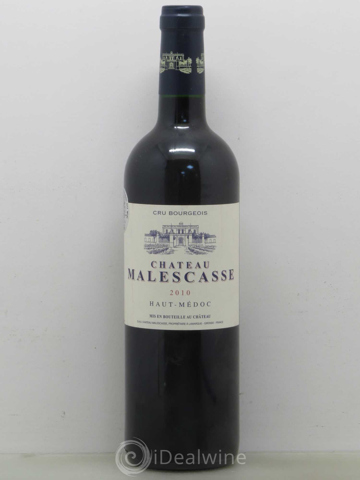 Château Malescasse Cru Bourgeois Exceptionnel 2010 - Lot de 1 bouteille - 0