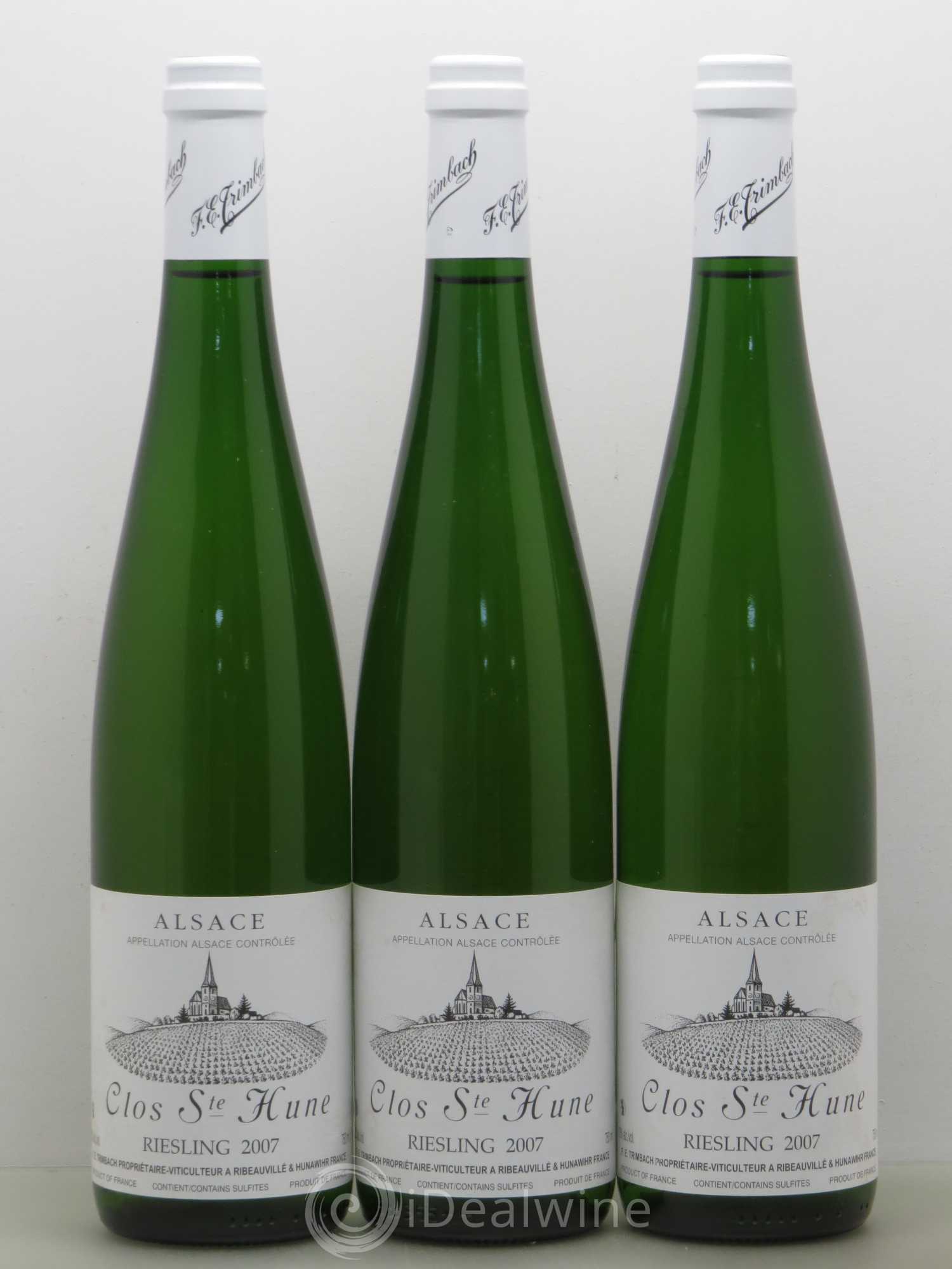 Alsace Riesling Clos Sainte-Hune Trimbach (Domaine) 2007 - Lot de 3 bouteilles - 0