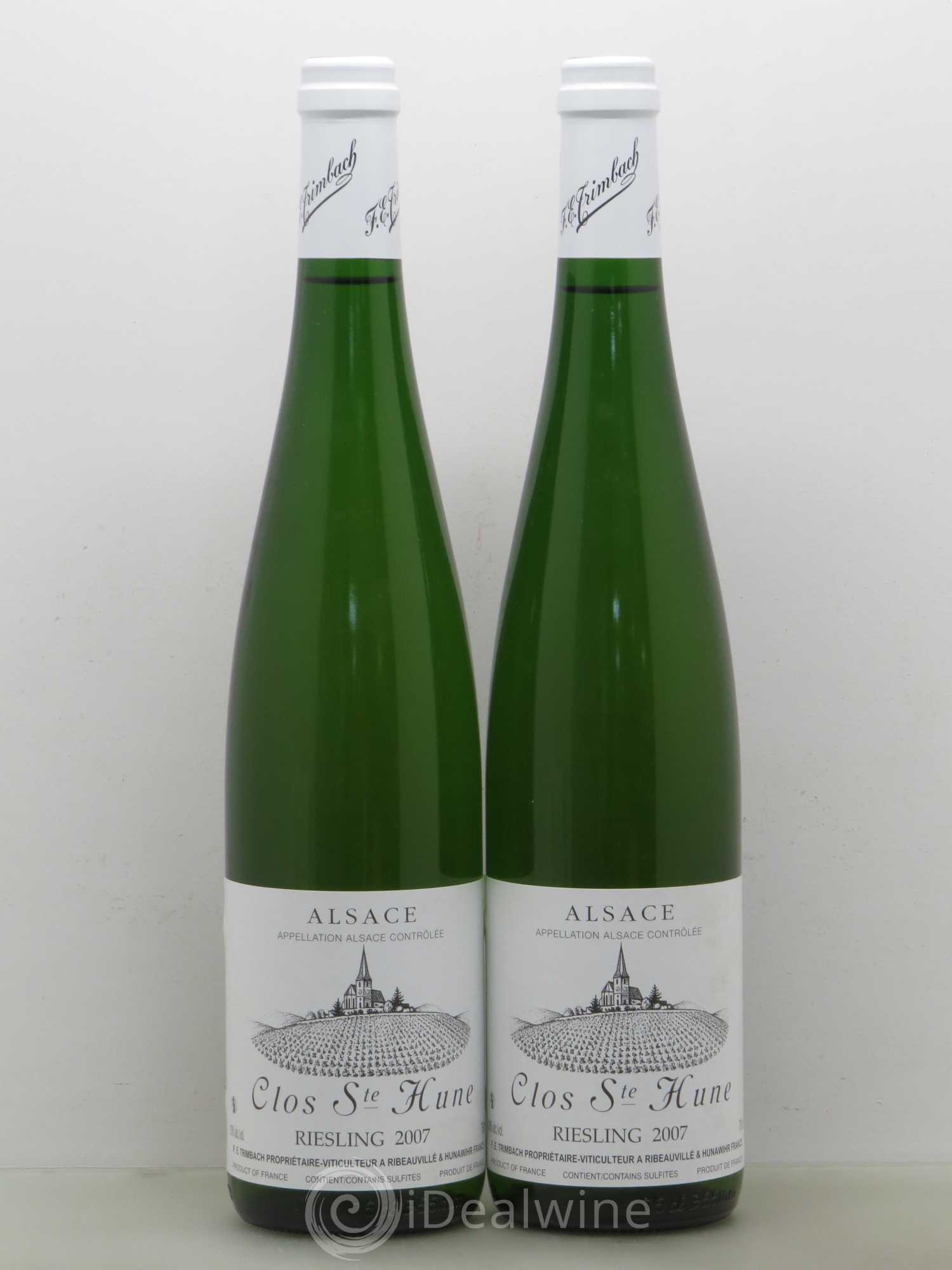 Alsace Riesling Clos Sainte-Hune Trimbach (Domaine) 2007 - Lot de 2 bouteilles - 0