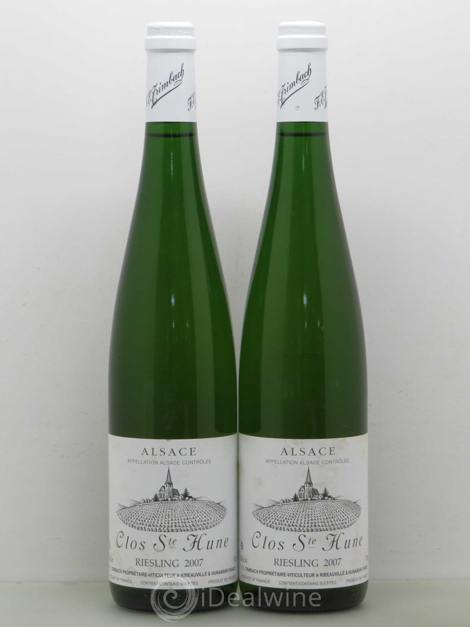 Alsace Riesling Clos Sainte-Hune Trimbach (Domaine) 2007 - Lot de 2 bouteilles - 0