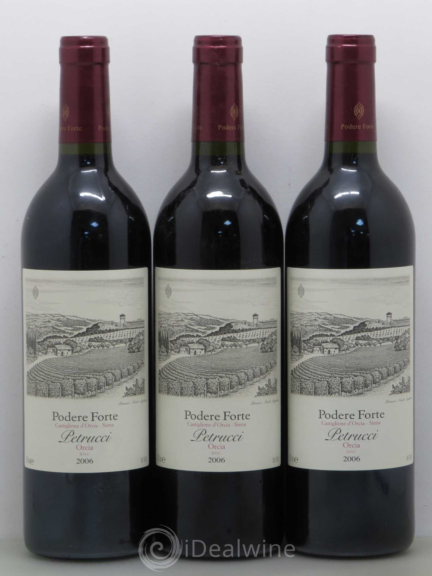 Italie Petrucci Orcia Podere Forte 2006 - Posten von 3 Flaschen - 0