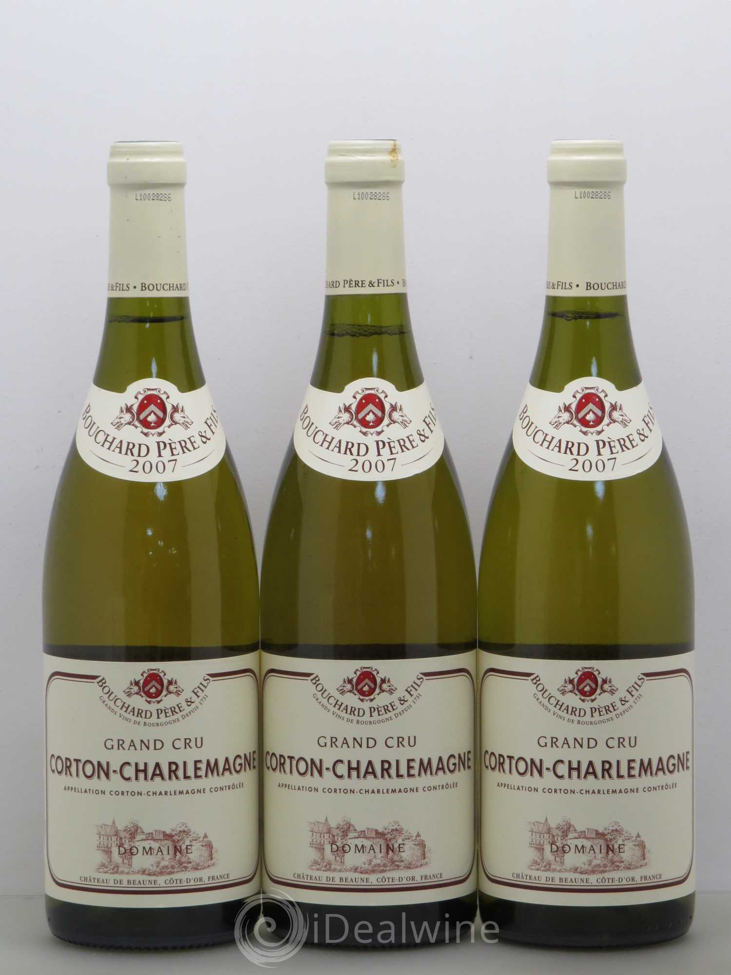Corton-Charlemagne Grand Cru Bouchard Père & Fils 2007 - Lot de 3 bouteilles - 0