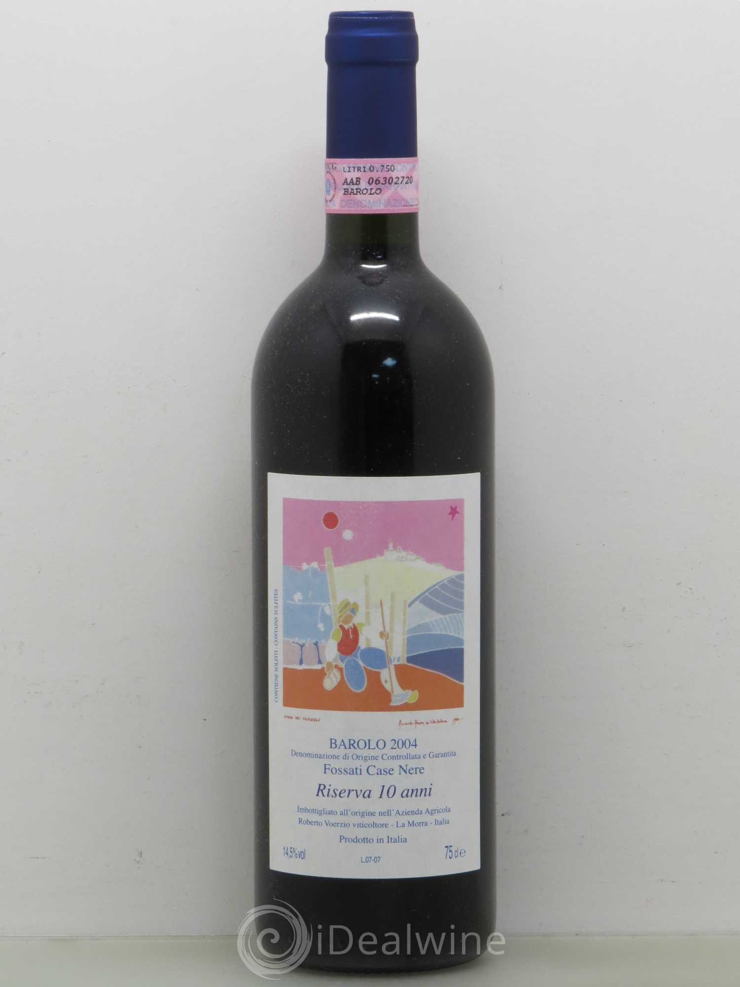 Barolo Fossati Case Nere Riserva di 10 Anni Barolo Roberto Voerzio 2004 - Posten von 1 Flasche - 0