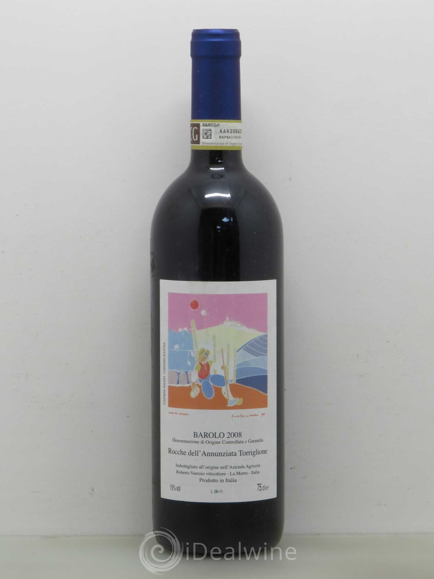 Barolo Rocche dell'annunziata Torriglione Barolo Roberto Voerzio 2008 - Posten von 1 Flasche - 0