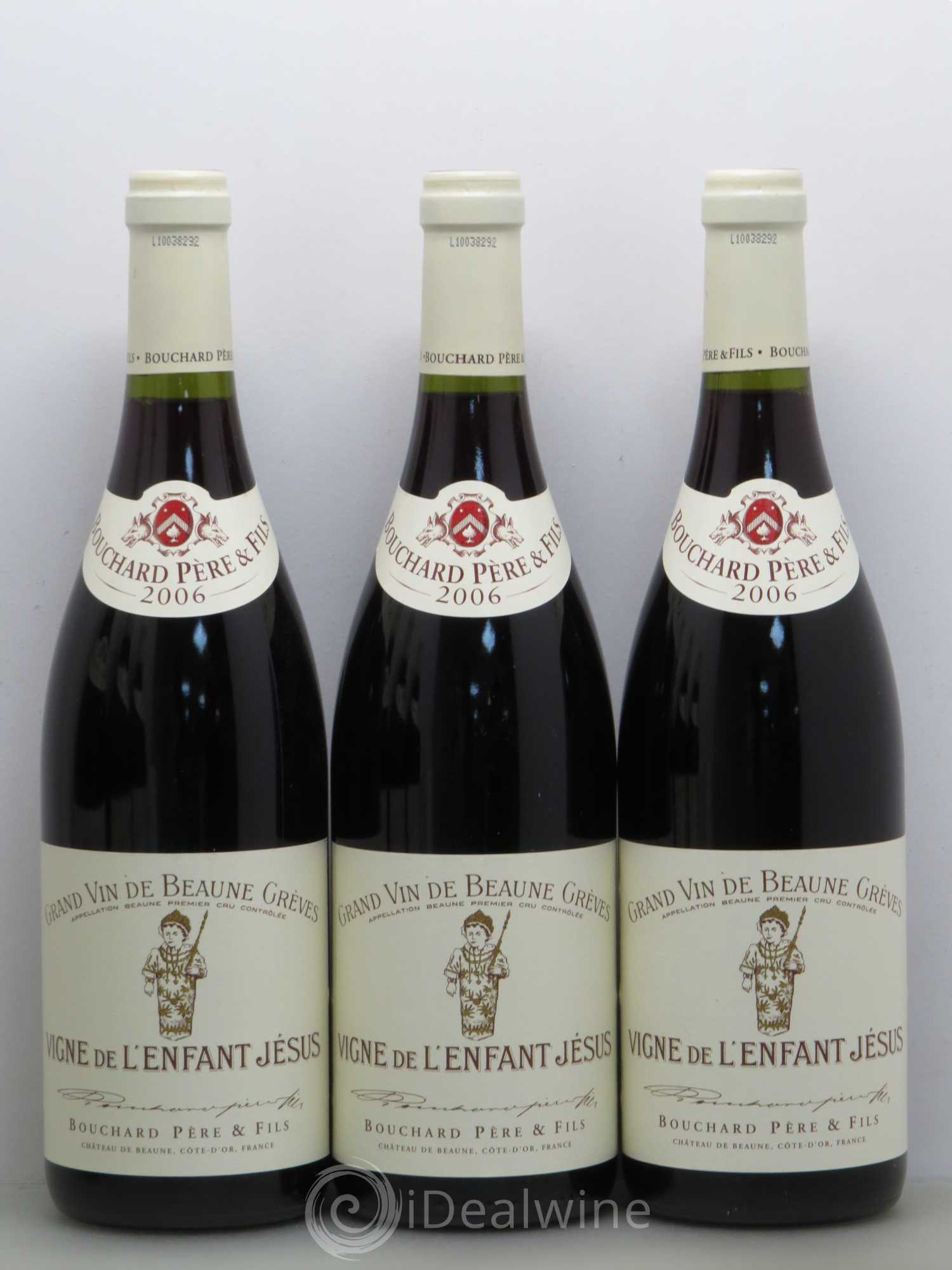 Beaune 1er Cru Grèves - Vigne de l'Enfant Jésus Bouchard Père & Fils 2006 - Lot de 6 bouteilles - 1