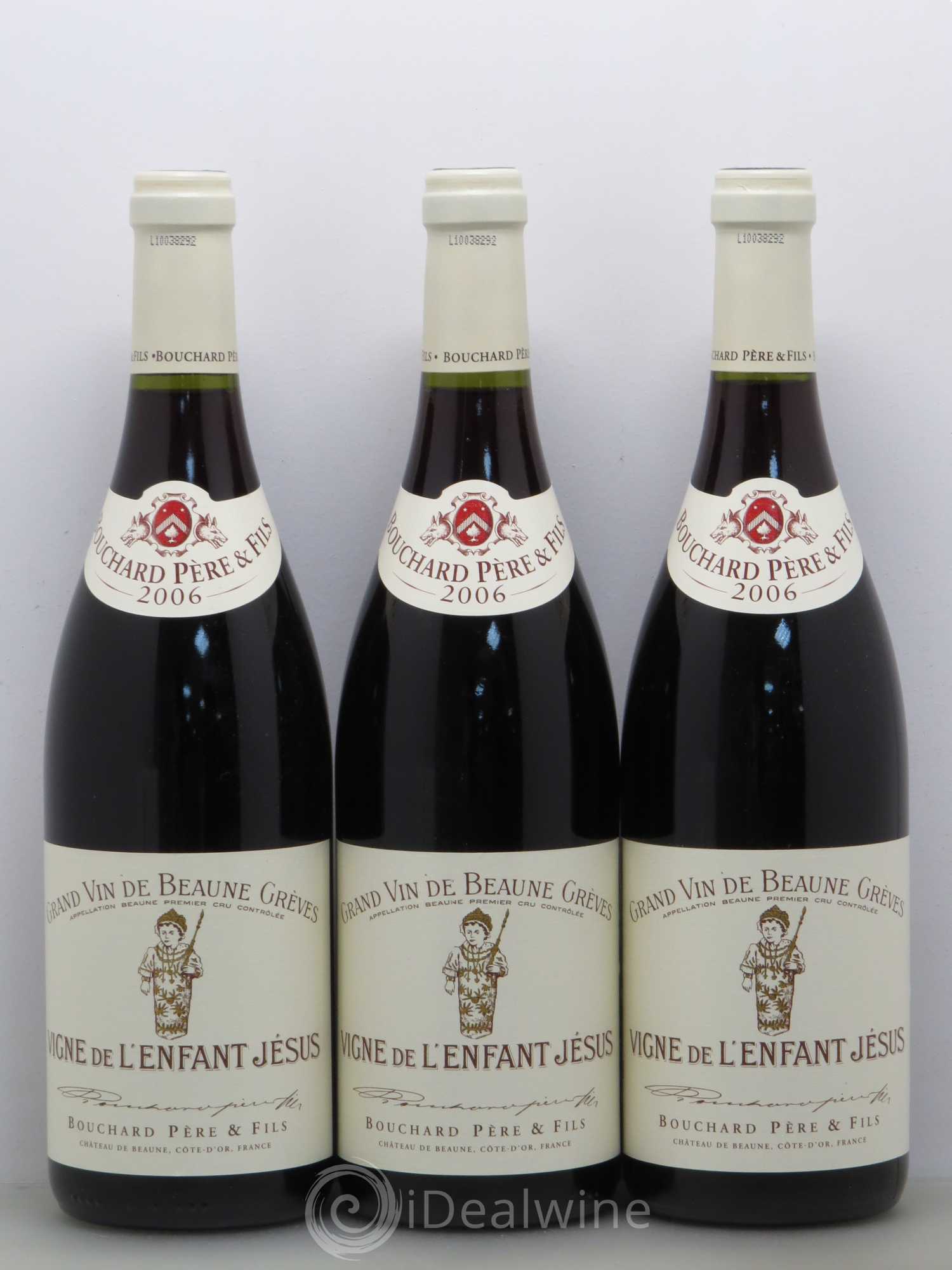 Beaune 1er Cru Grèves - Vigne de l'Enfant Jésus Bouchard Père & Fils 2006 - Lot de 6 bouteilles - 2
