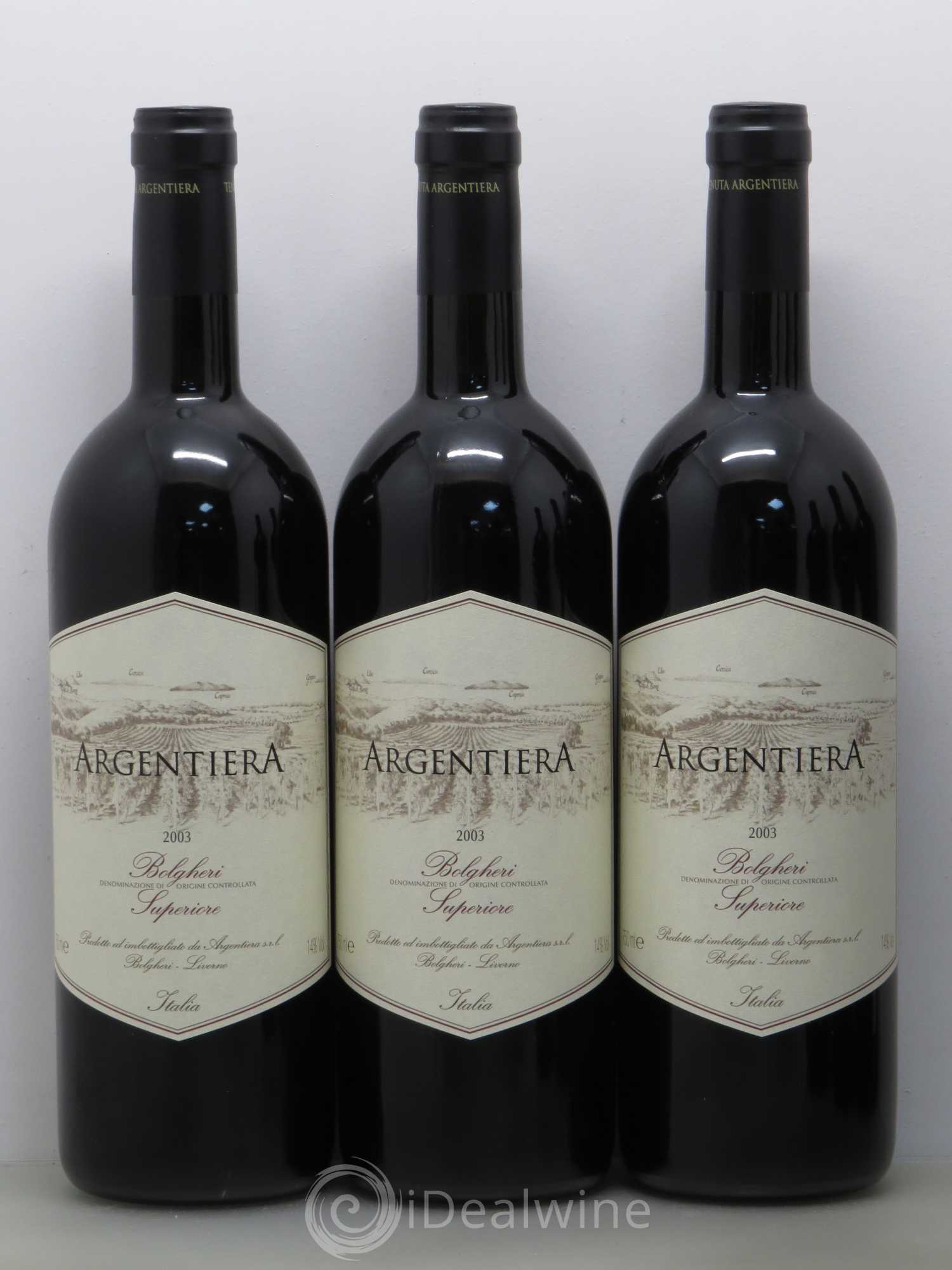 Bolgheri DOC Superiore Argentiera 2003 - Posten von 6 Flaschen - 1