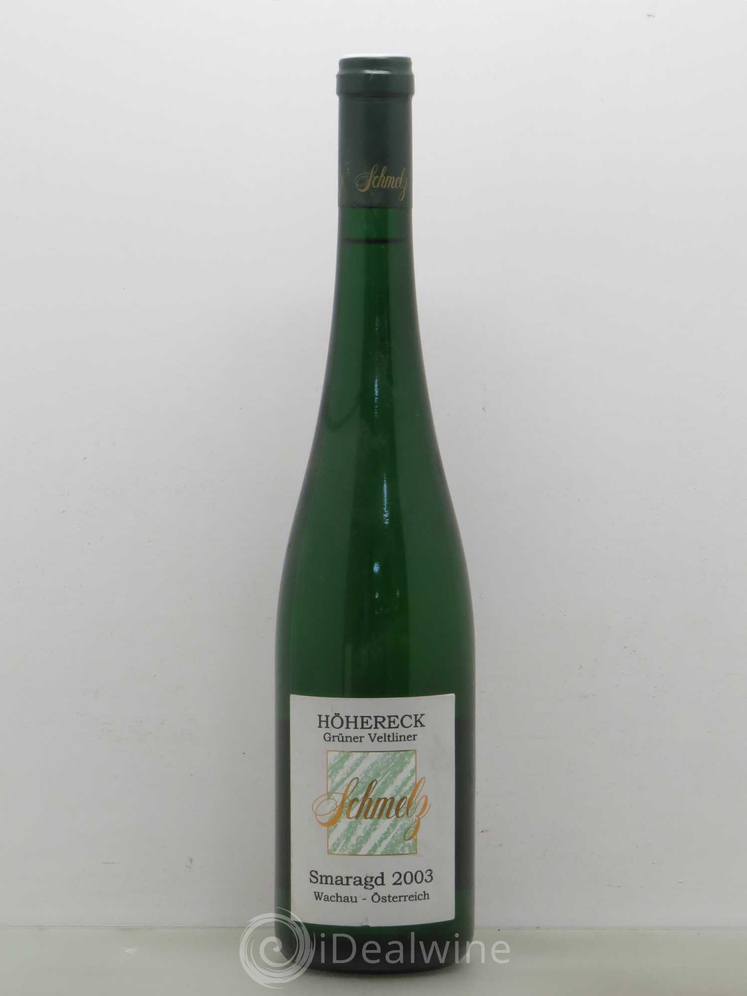 Autriche Grüner Veltliner Hohereck Smaragd Schmelz 2003 - Posten von 1 Flasche - 0