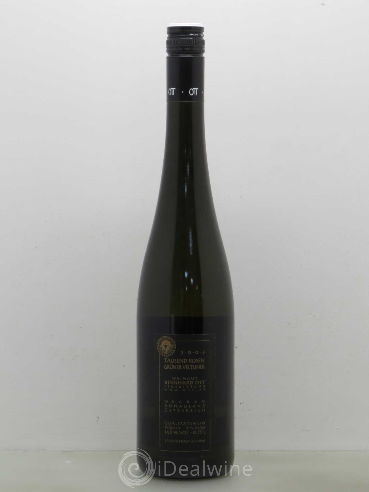 Autriche Tausend Rosen Grüner Veltliner Ott 2003 - Posten von 1 Flasche - 1