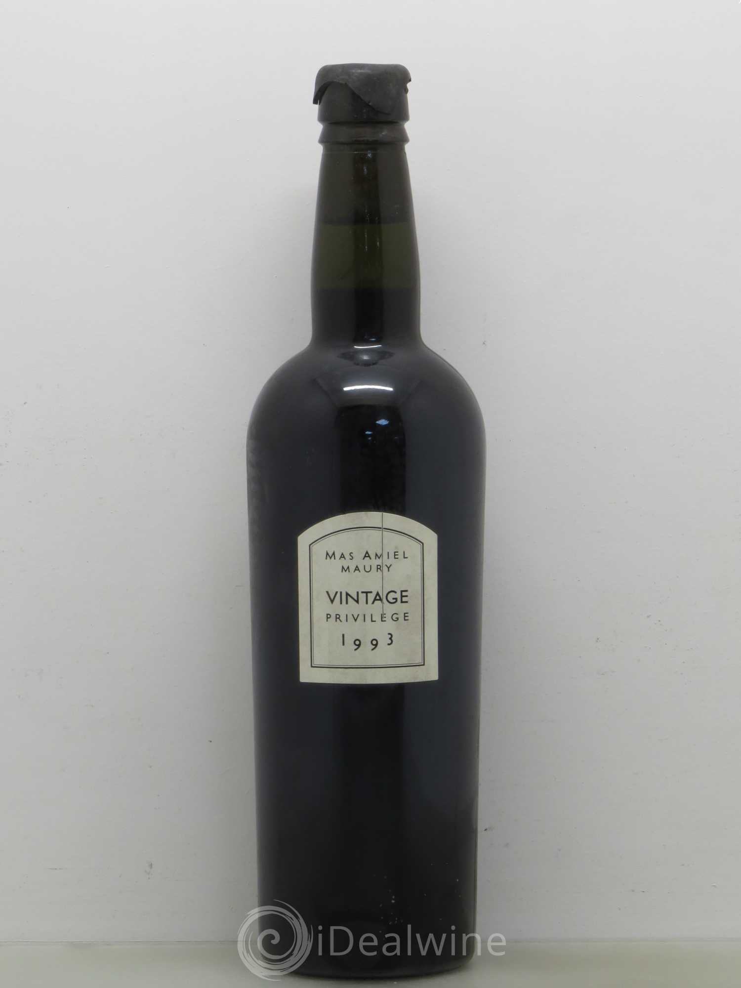Maury Mas Amiel Vintage Privilège 1993 - Lot de 1 bouteille - 0