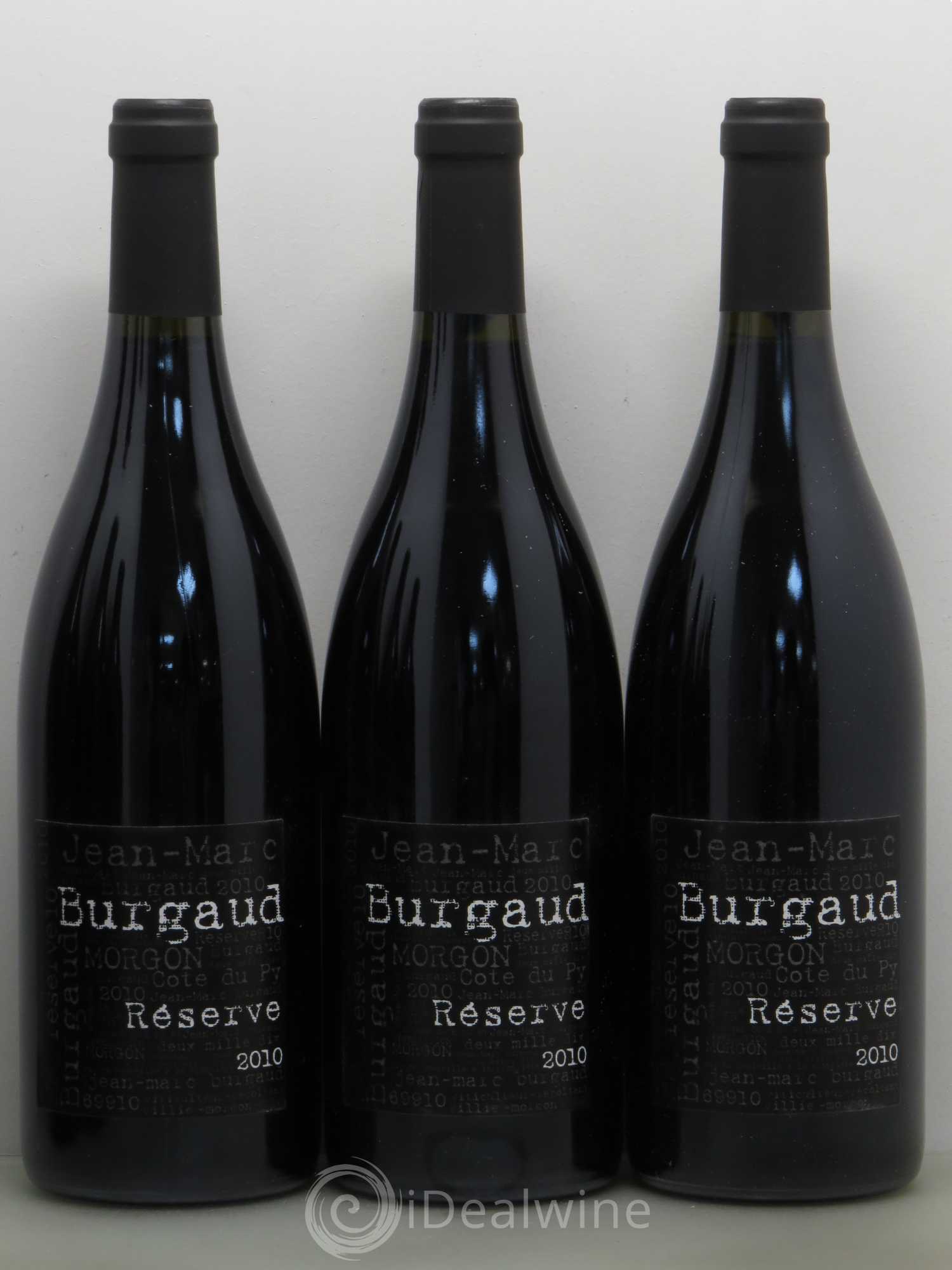 Morgon Côte du Py Réserve Jean-Marc Burgaud (Domaine) 2010 - Lot de 6 bouteilles - 1