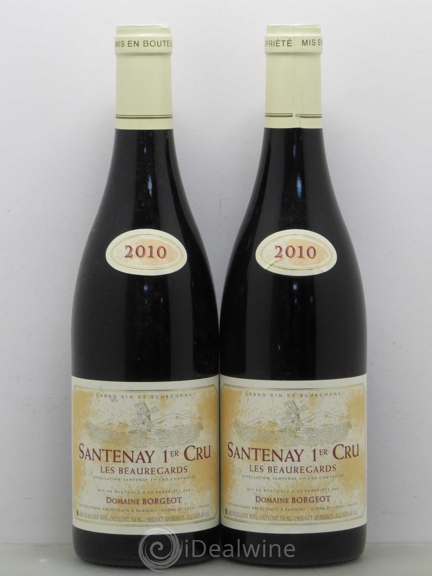 Santenay 1er Cru Les Beauregards Domaine Borgeot 2010 - Posten von 2 Flaschen - 0