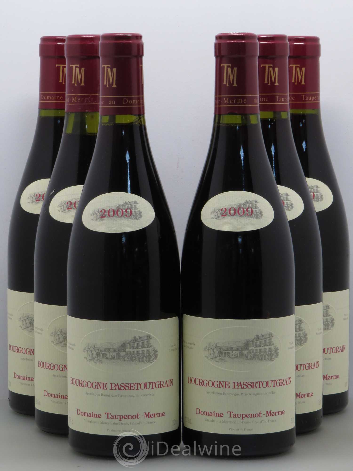Bourgogne Passetoutgrain Taupenot Merme 2009 - Posten von 6 Flaschen - 0