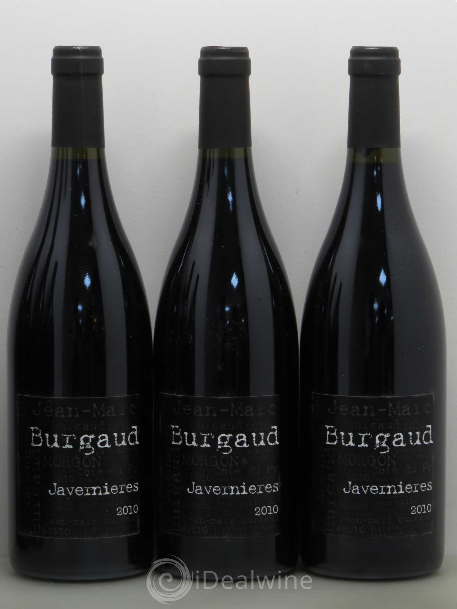 Morgon Côte du Py Javernières Jean-Marc Burgaud (Domaine) 2010 - Lot de 6 bouteilles - 1