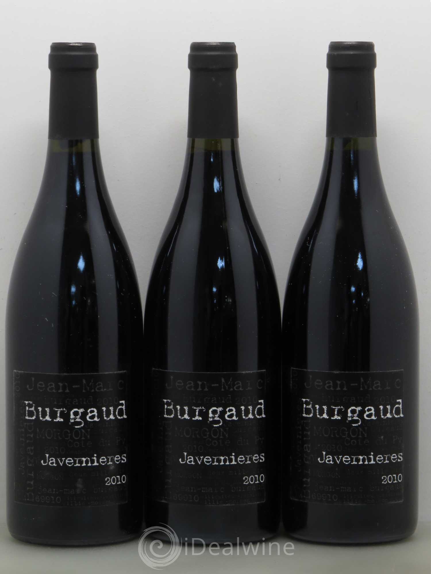 Morgon Côte du Py Javernières Jean-Marc Burgaud (Domaine) 2010 - Lot de 6 bouteilles - 2