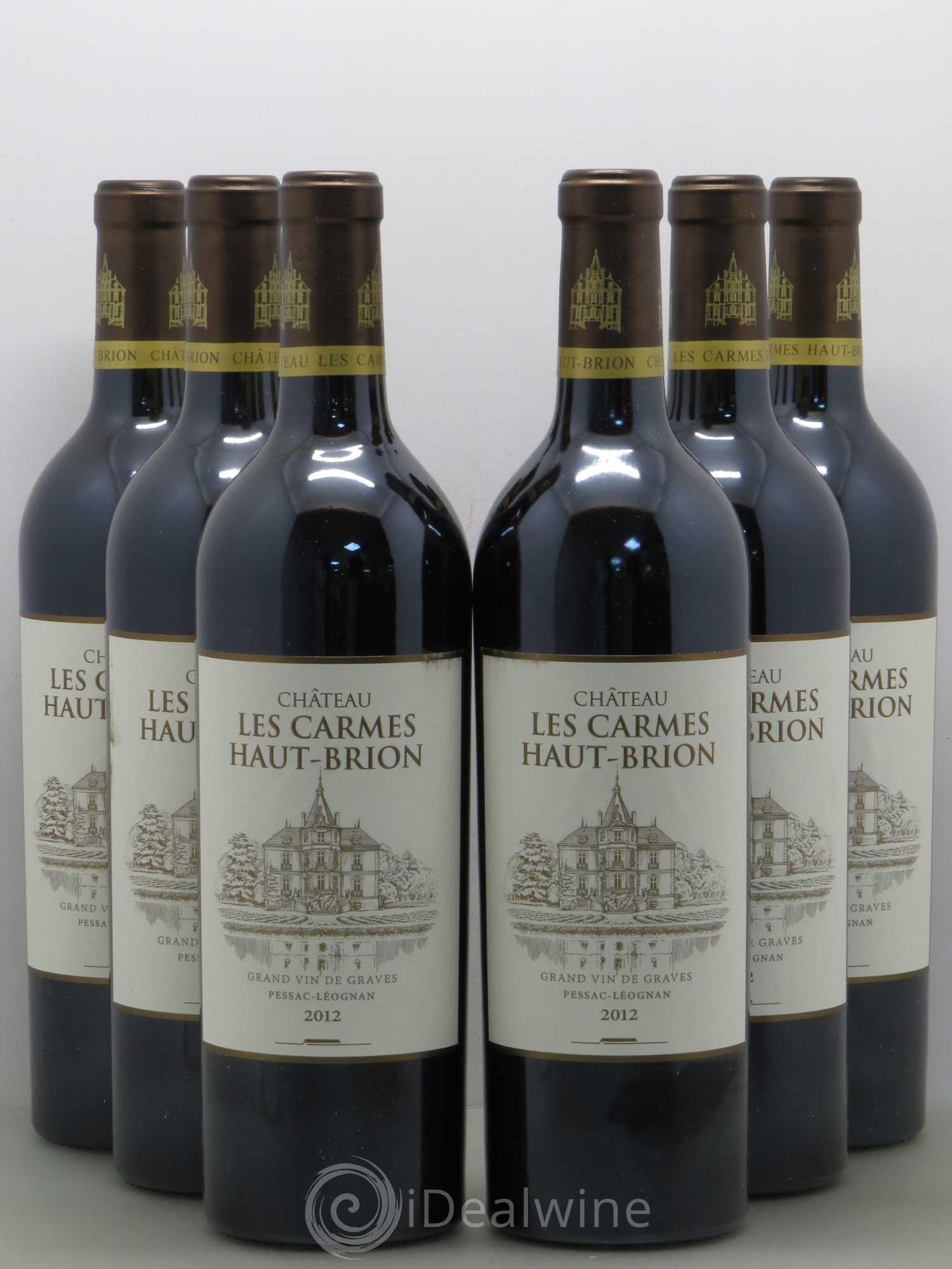 Château Les Carmes Haut-Brion 2012 - Lot de 6 bouteilles - 0