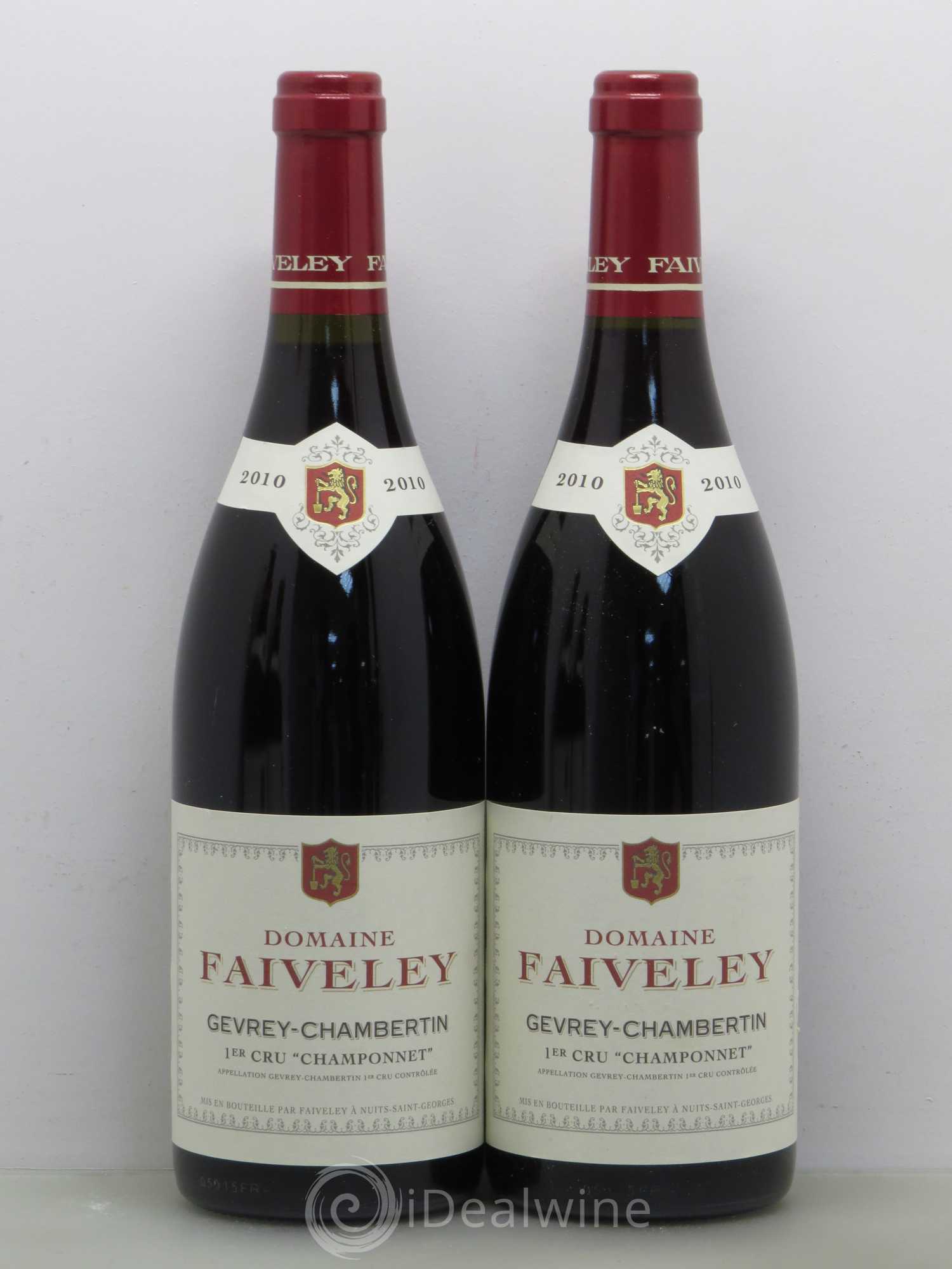 Gevrey-Chambertin 1er Cru Champonnet Faiveley 2010 - Lot de 2 bouteilles - 0